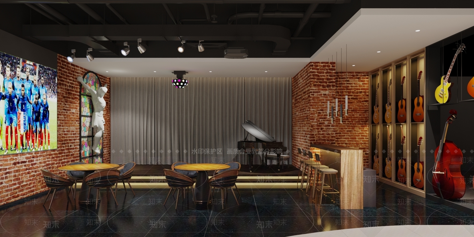 地中海酒吧3D模型下载【ID:497246417】