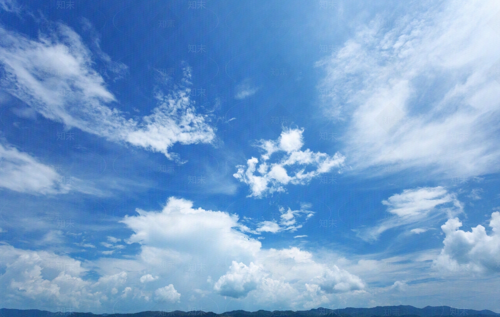 蓝天天空晴天云朵贴图下载【ID:597258704】