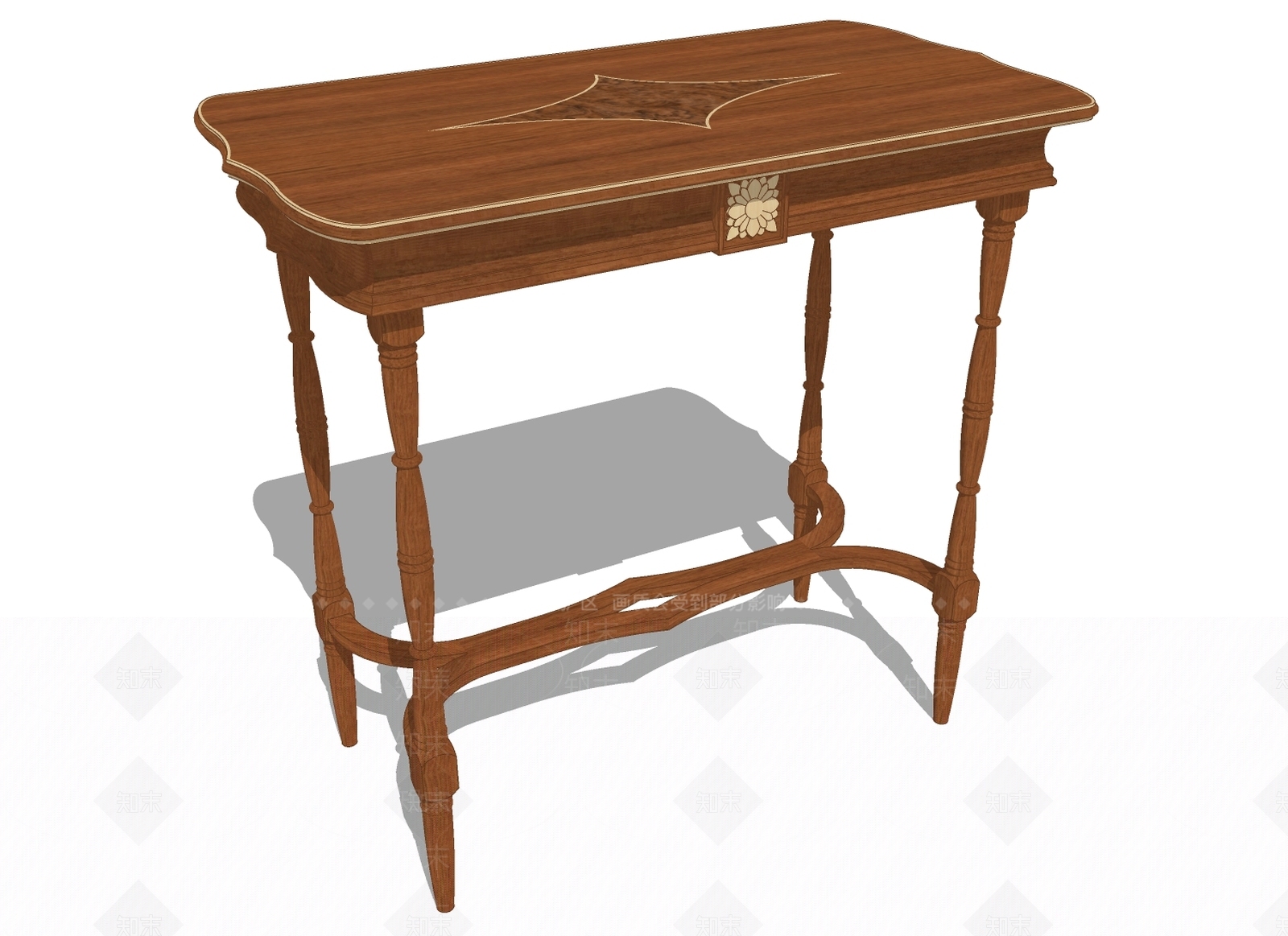 欧式书桌SU模型下载【ID:697282744】