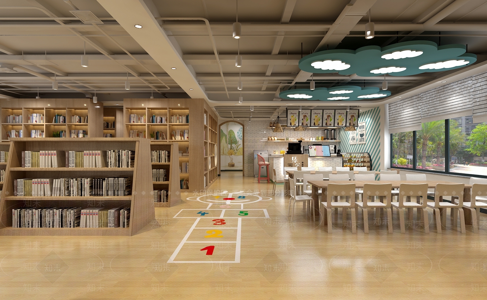 现代儿童图书馆3D模型下载【ID:897307206】