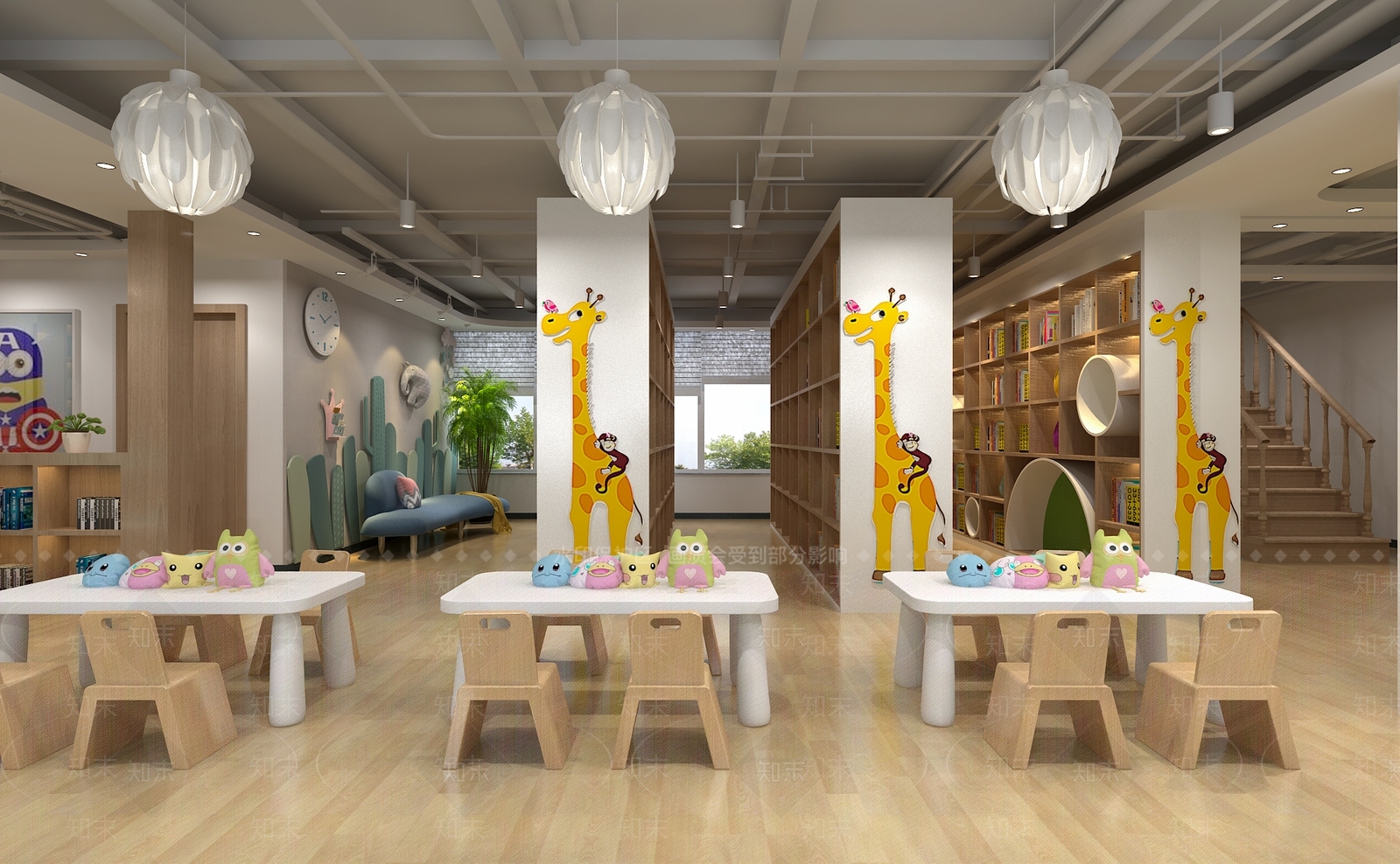 现代儿童图书馆3D模型下载【ID:897307266】