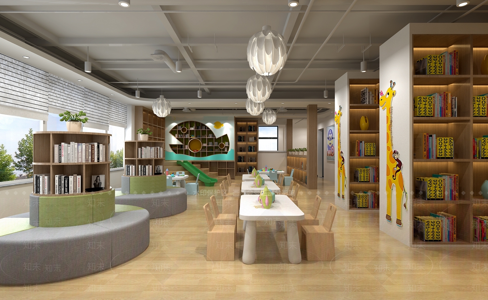 现代儿童图书馆3D模型下载【ID:897307266】