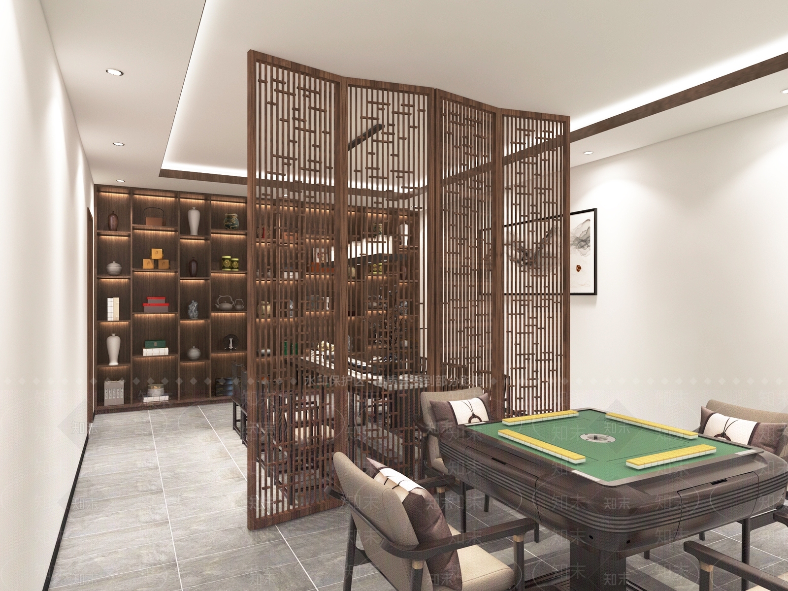 新中式茶馆3D模型下载【ID:497338106】