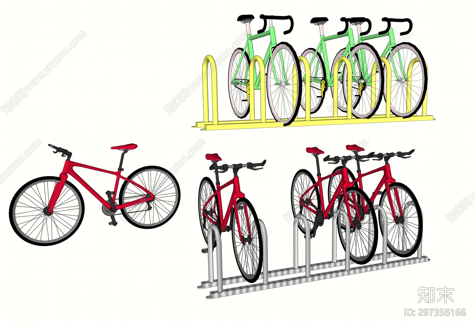 现代自行车SU模型下载【ID:297356166】