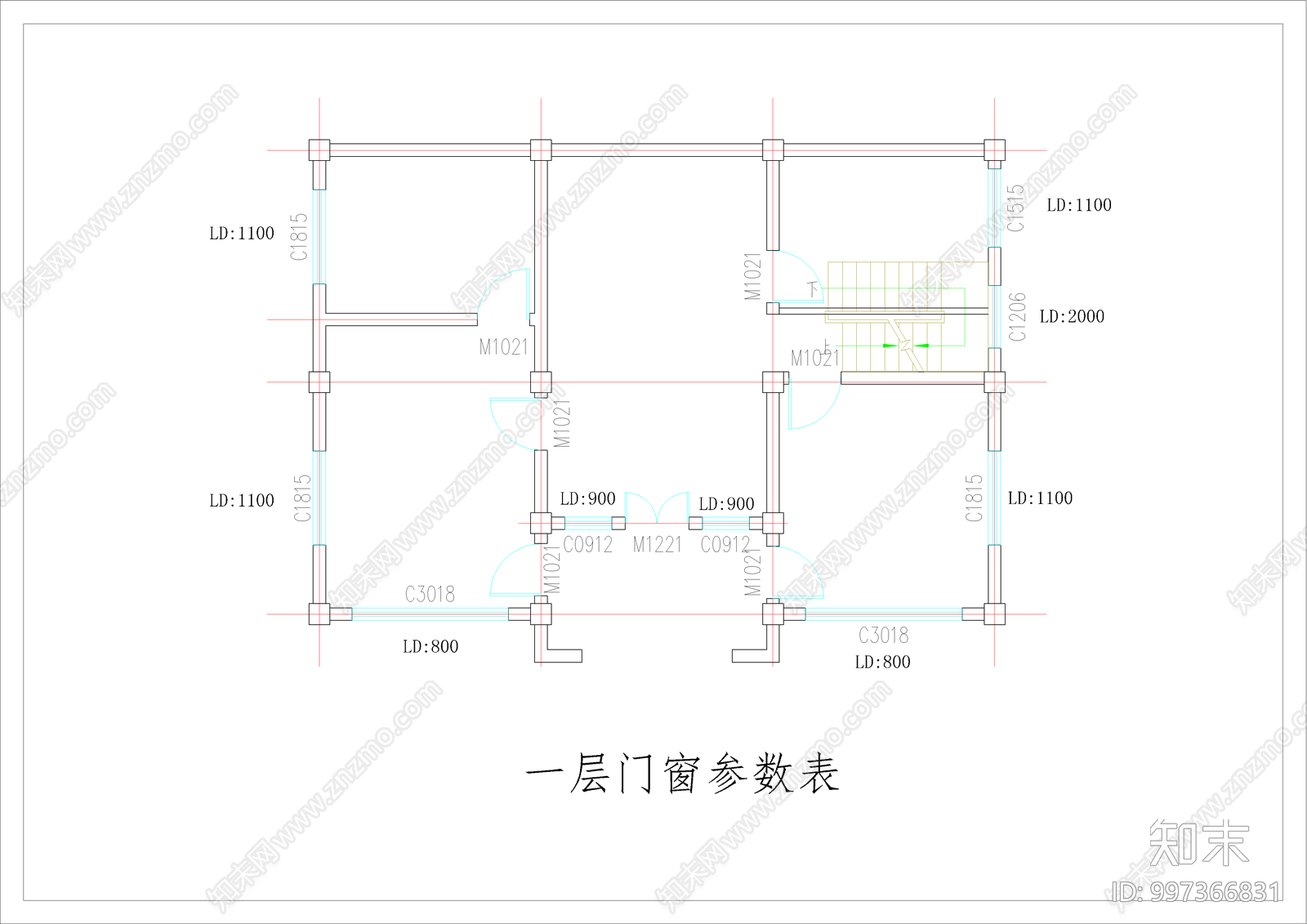 现代别墅cad施工图下载【ID:997366831】