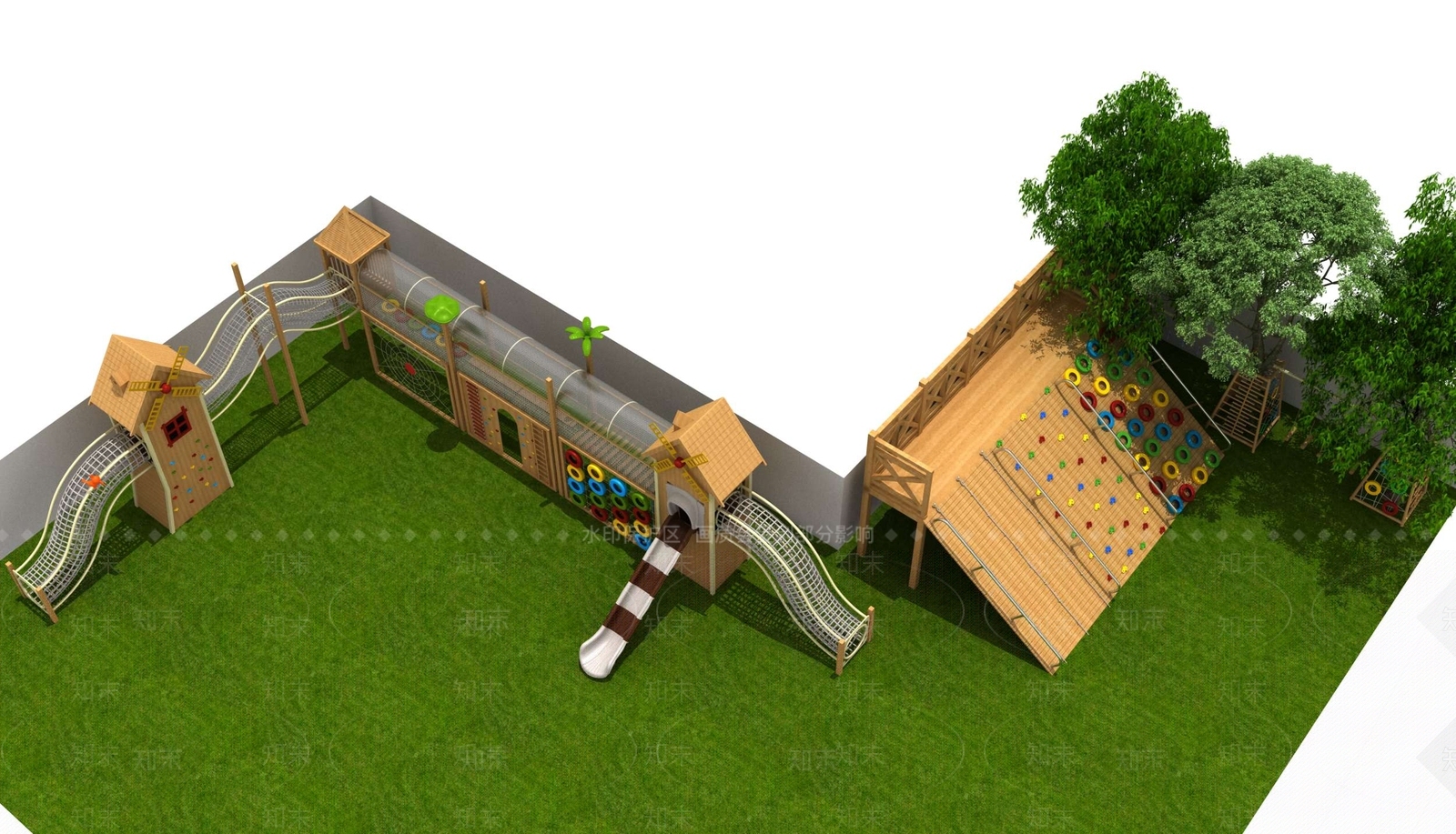 现代滑梯3D模型下载【ID:997385200】