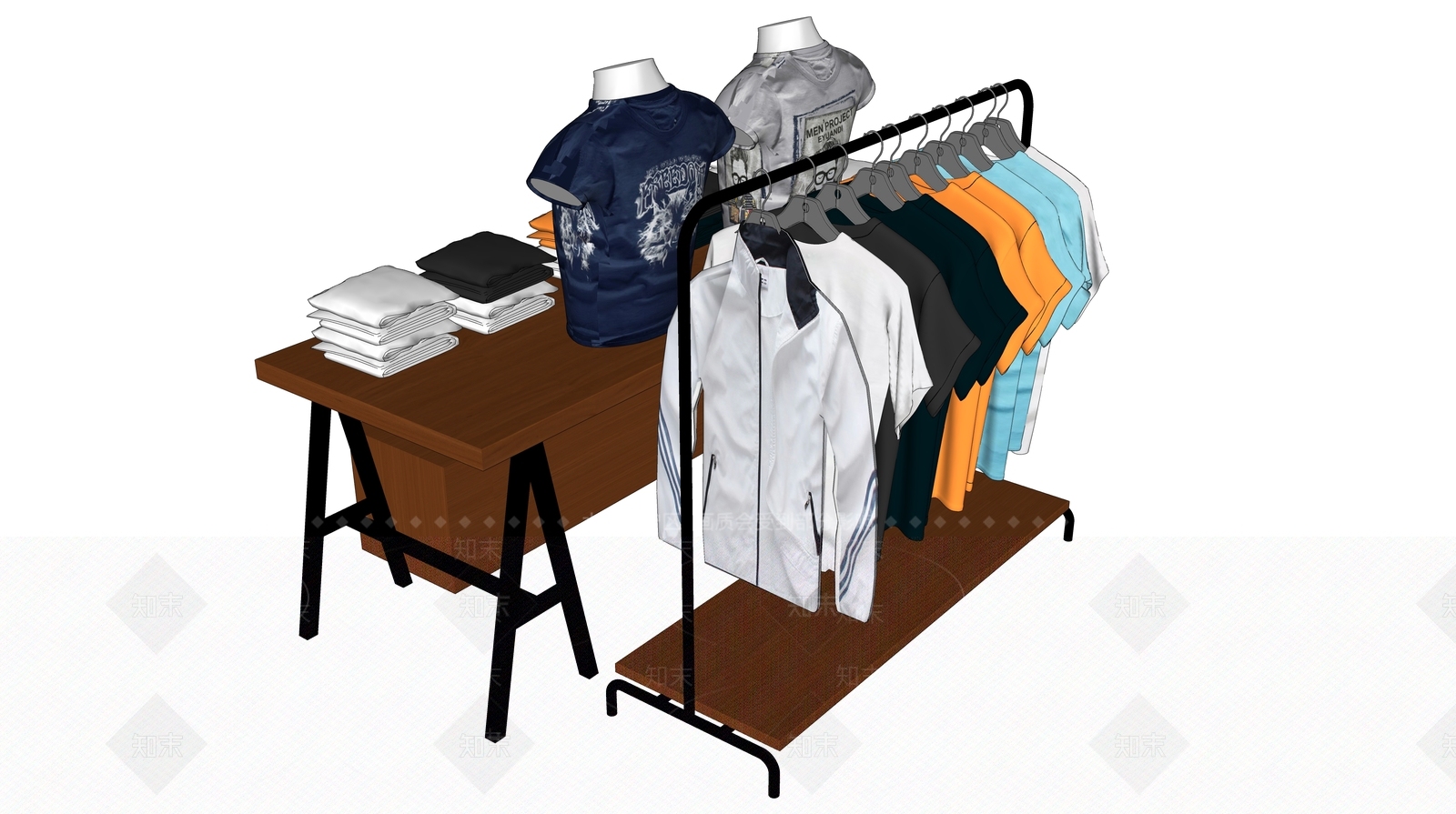现代服装SU模型下载【ID:197650088】