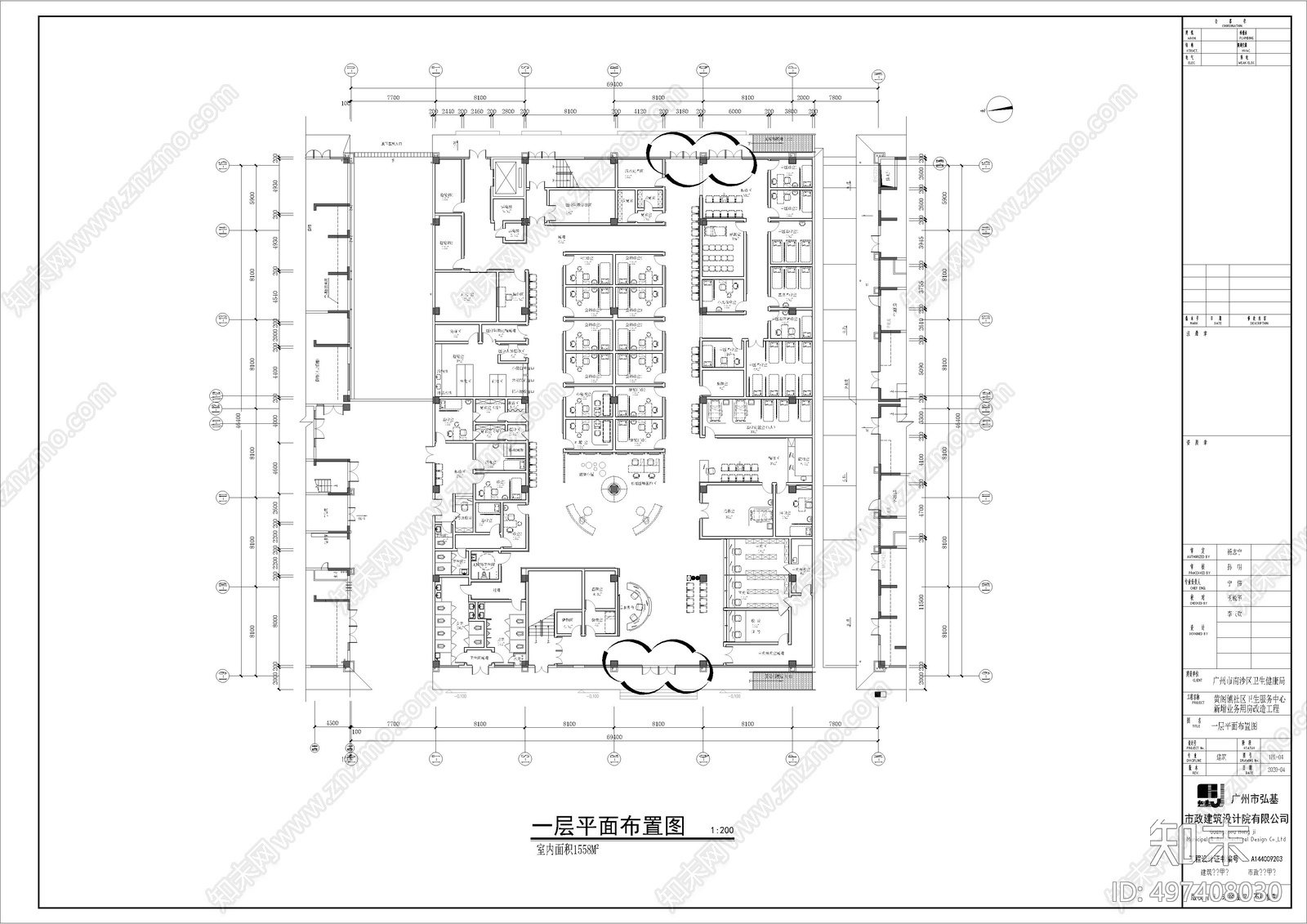 医院cad施工图下载【ID:497408030】