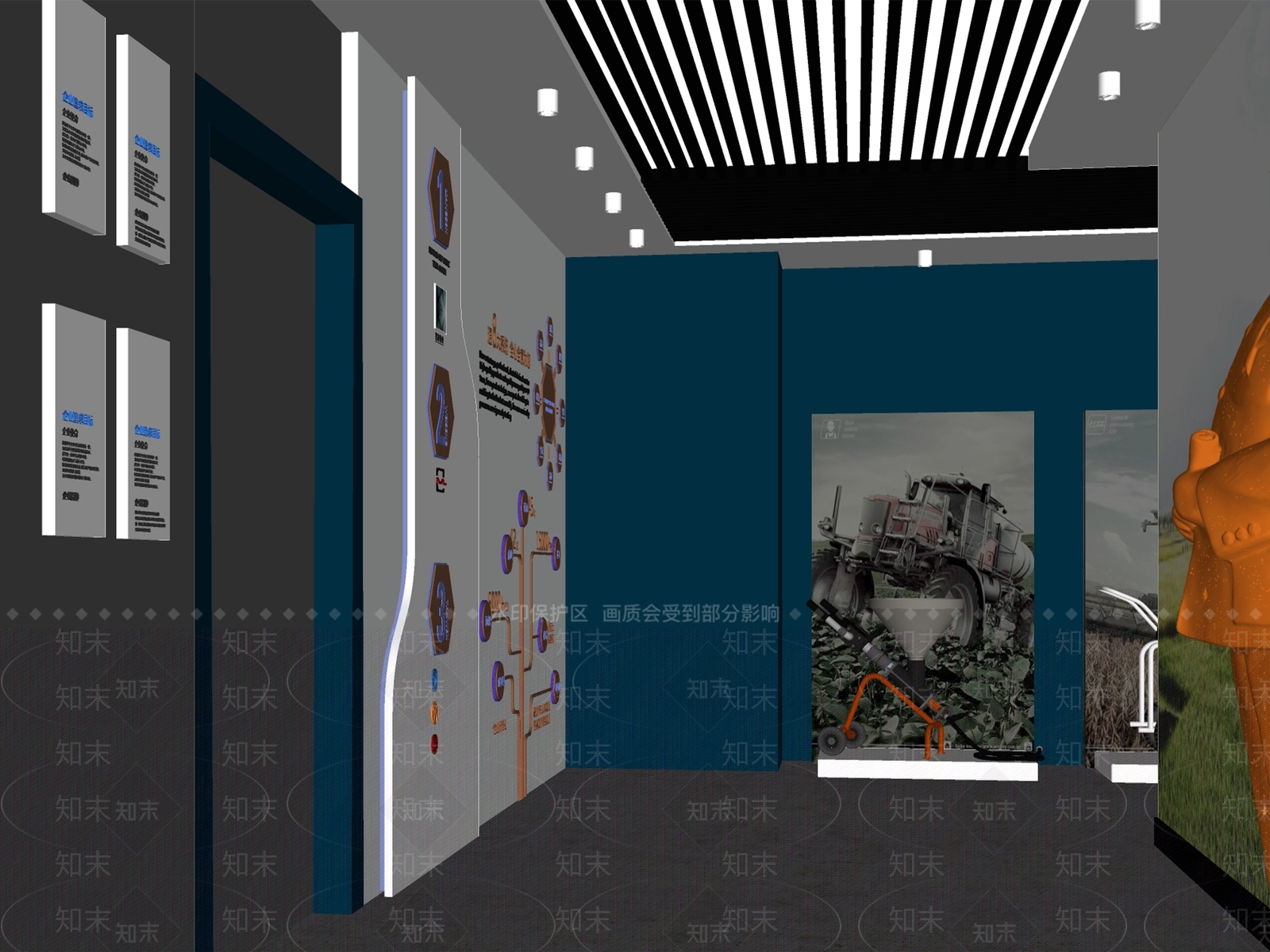现代商业展厅SU模型下载【ID:297419964】