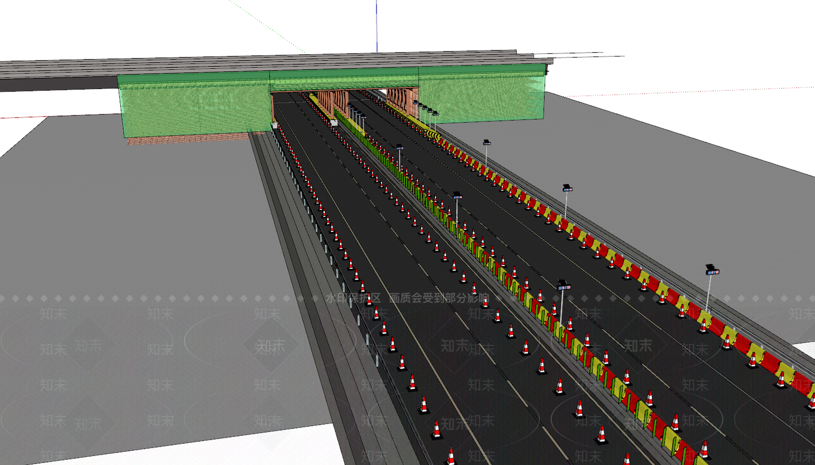现代道路SU模型下载【ID:797423381】