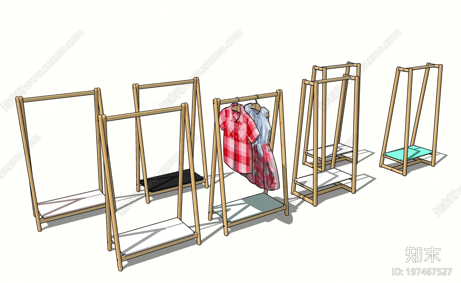 现代衣架SU模型下载【ID:197467527】