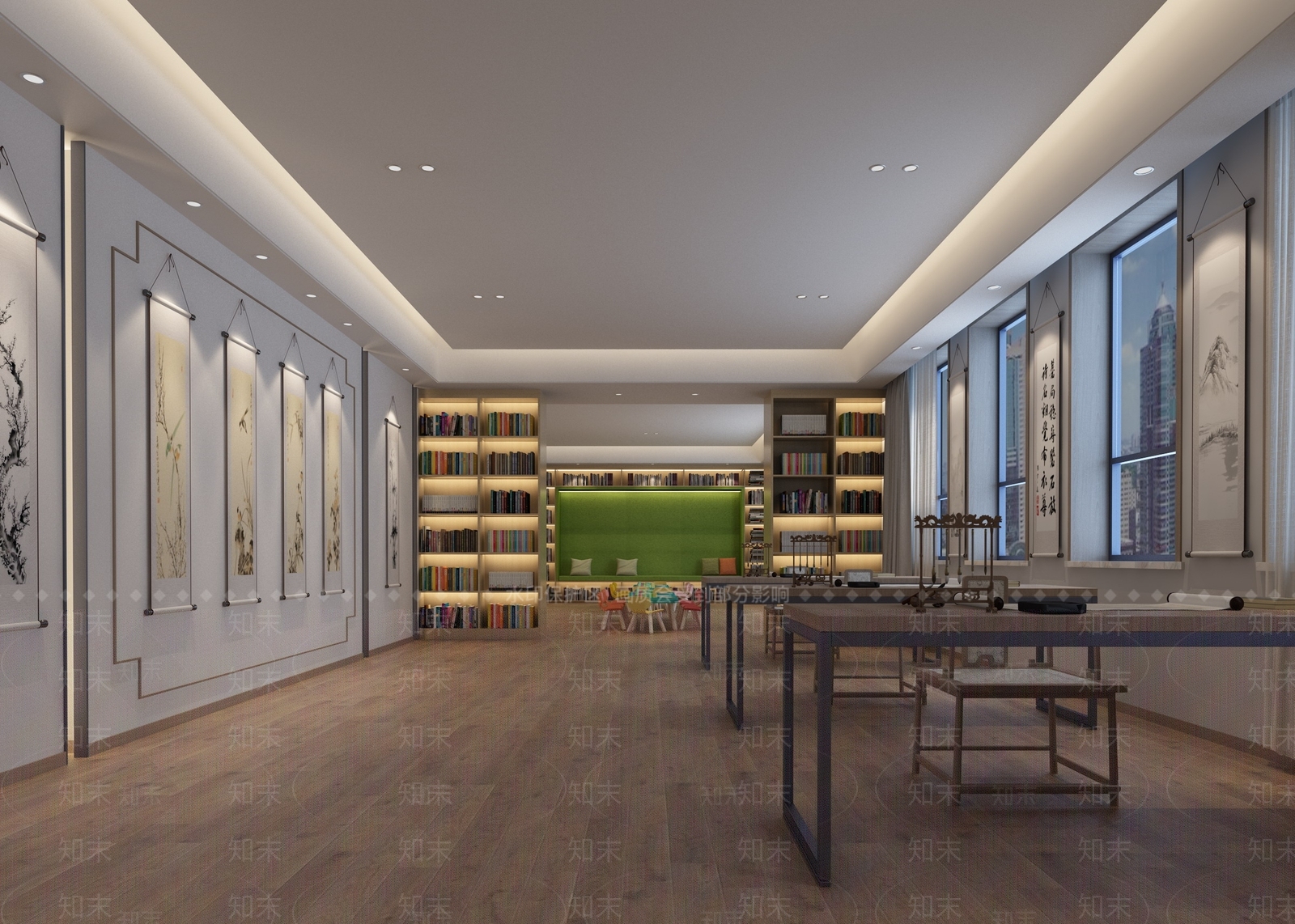 现代书店3D模型下载【ID:797468936】