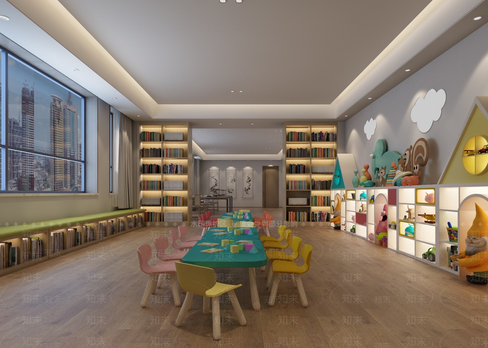 现代书店3D模型下载【ID:797468936】