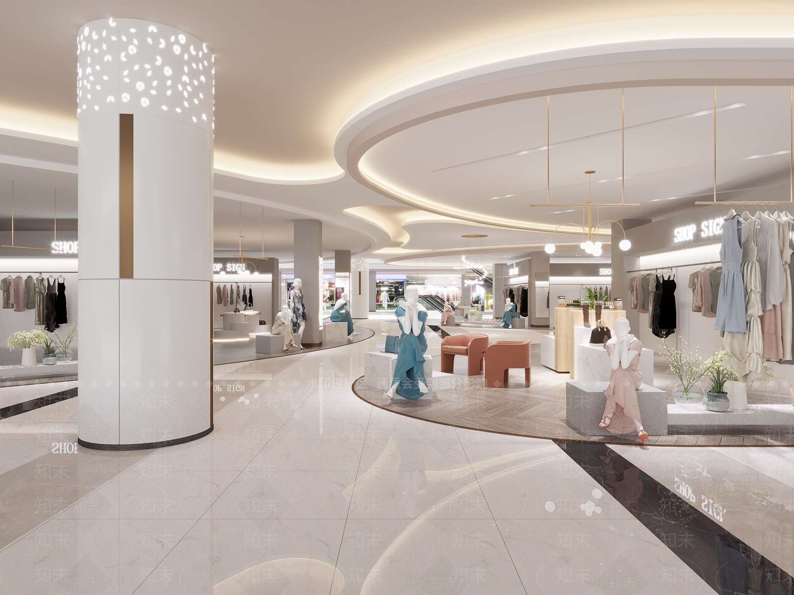现代商场3D模型下载【ID:297480988】