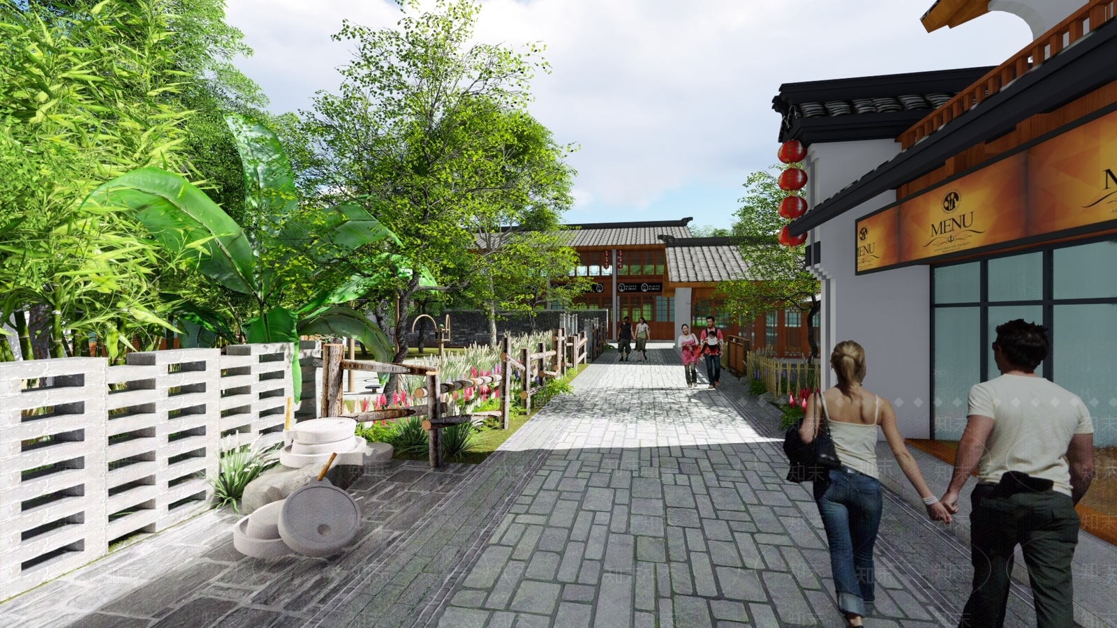 中式商场SU模型下载【ID:497728038】
