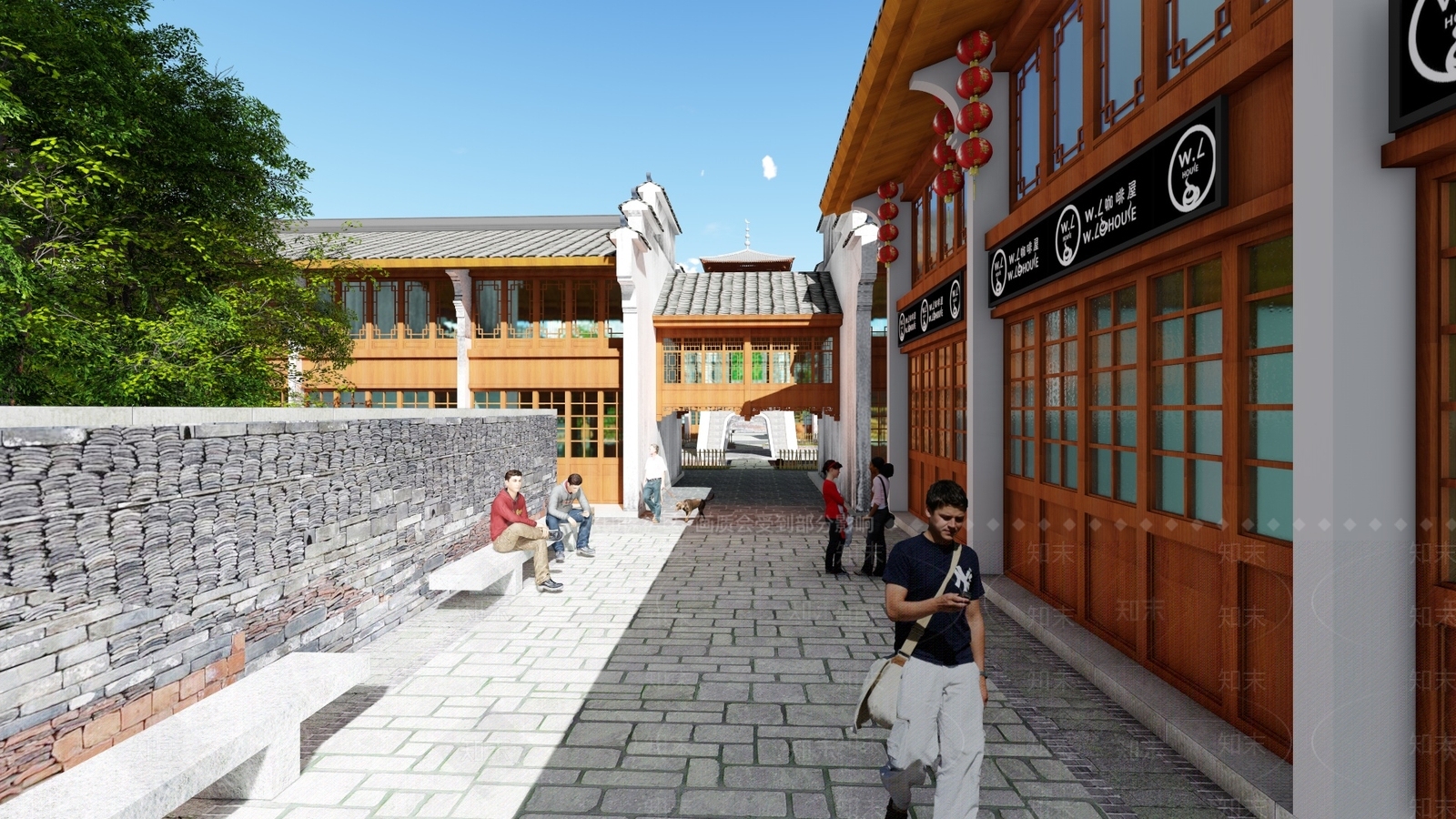 中式商场SU模型下载【ID:497728038】
