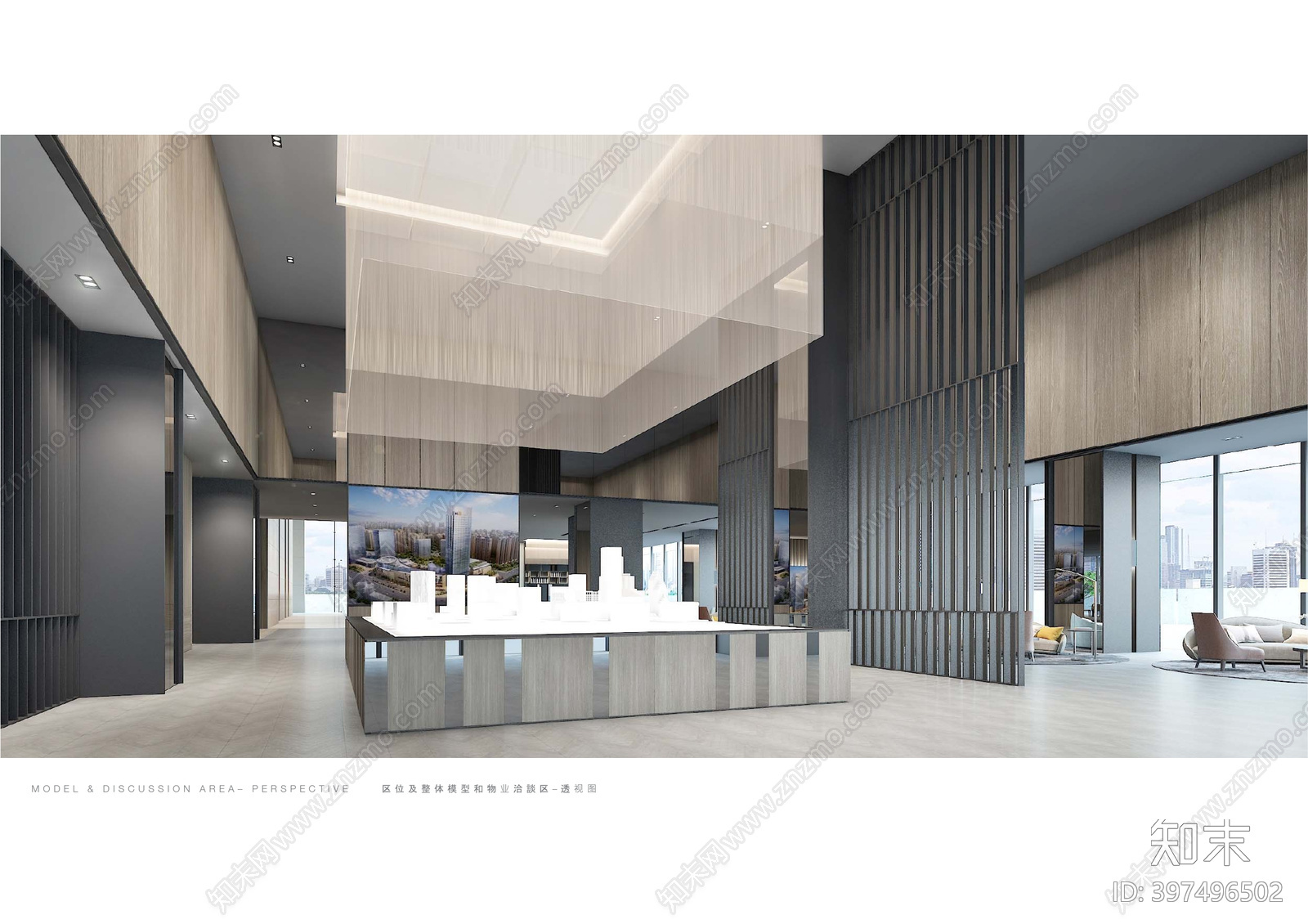 华润展示中心售楼处cad施工图下载【ID:397496502】
