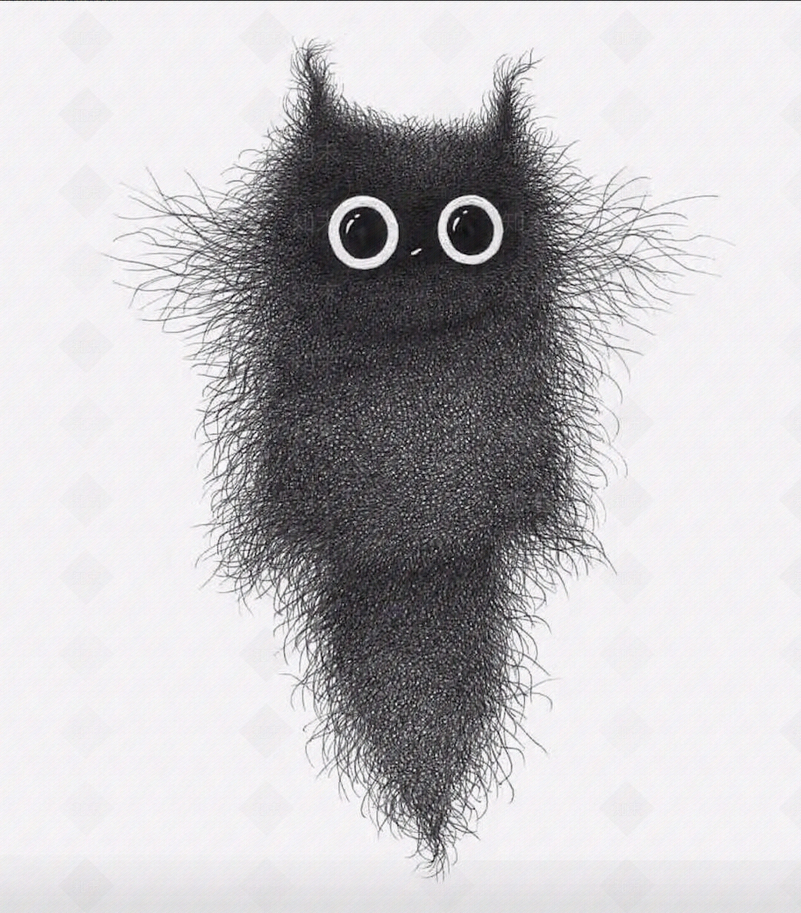 室内儿童黑白抽象动物装饰画贴图下载【ID:998419176】