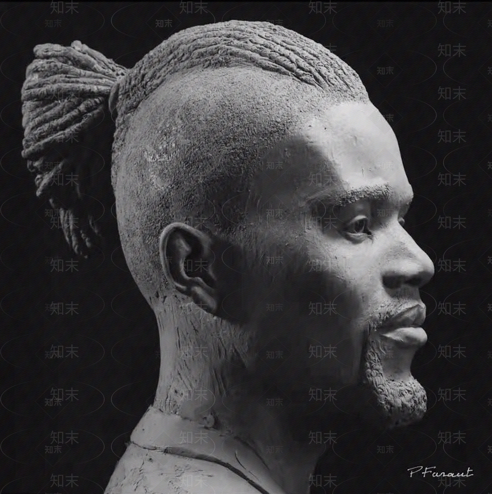 现代室内人物雕塑装饰画贴图下载【ID:198417126】