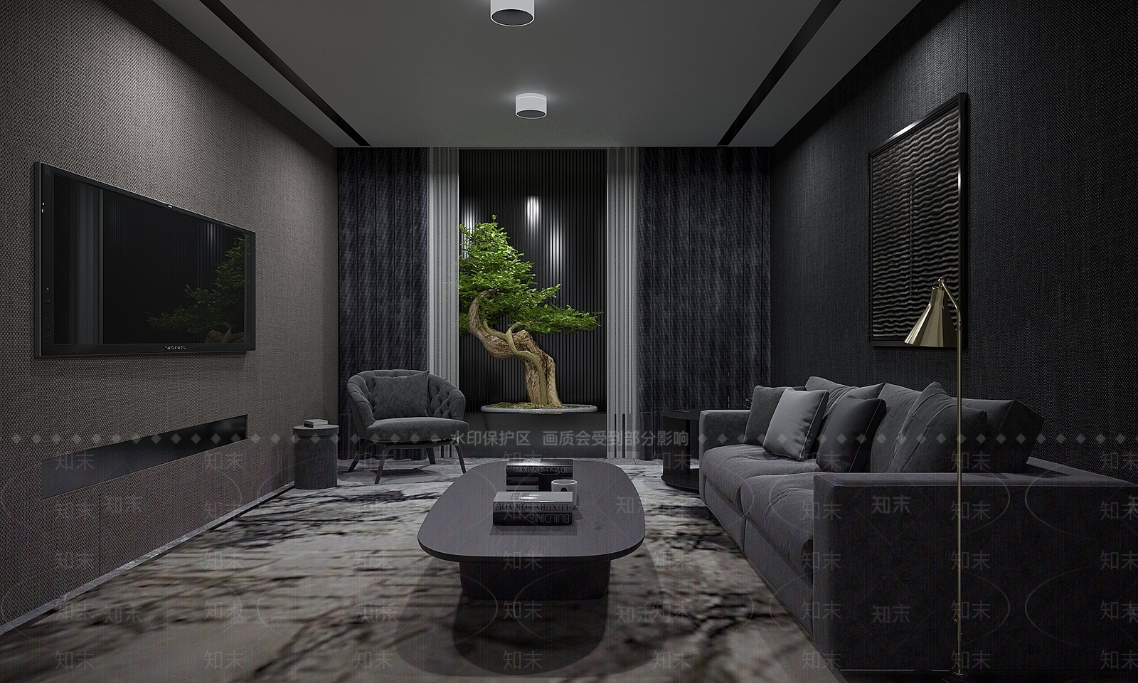 现代单身公寓3D模型下载【ID:997584721】