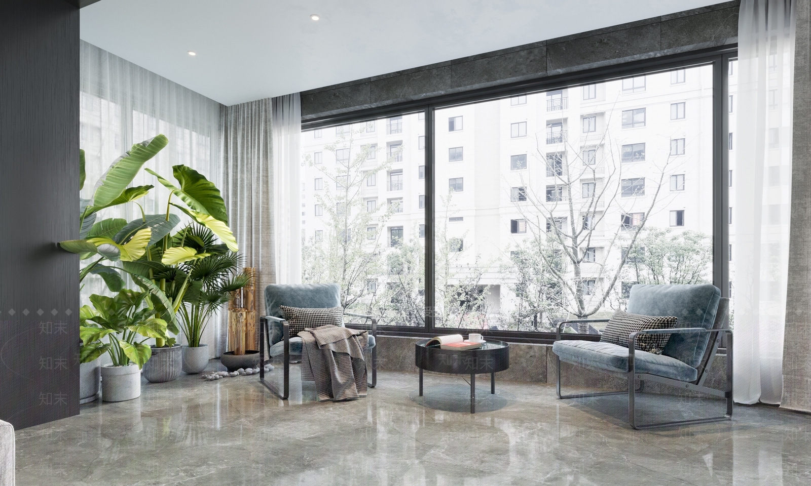 现代家居阳台3D模型下载【ID:297657277】
