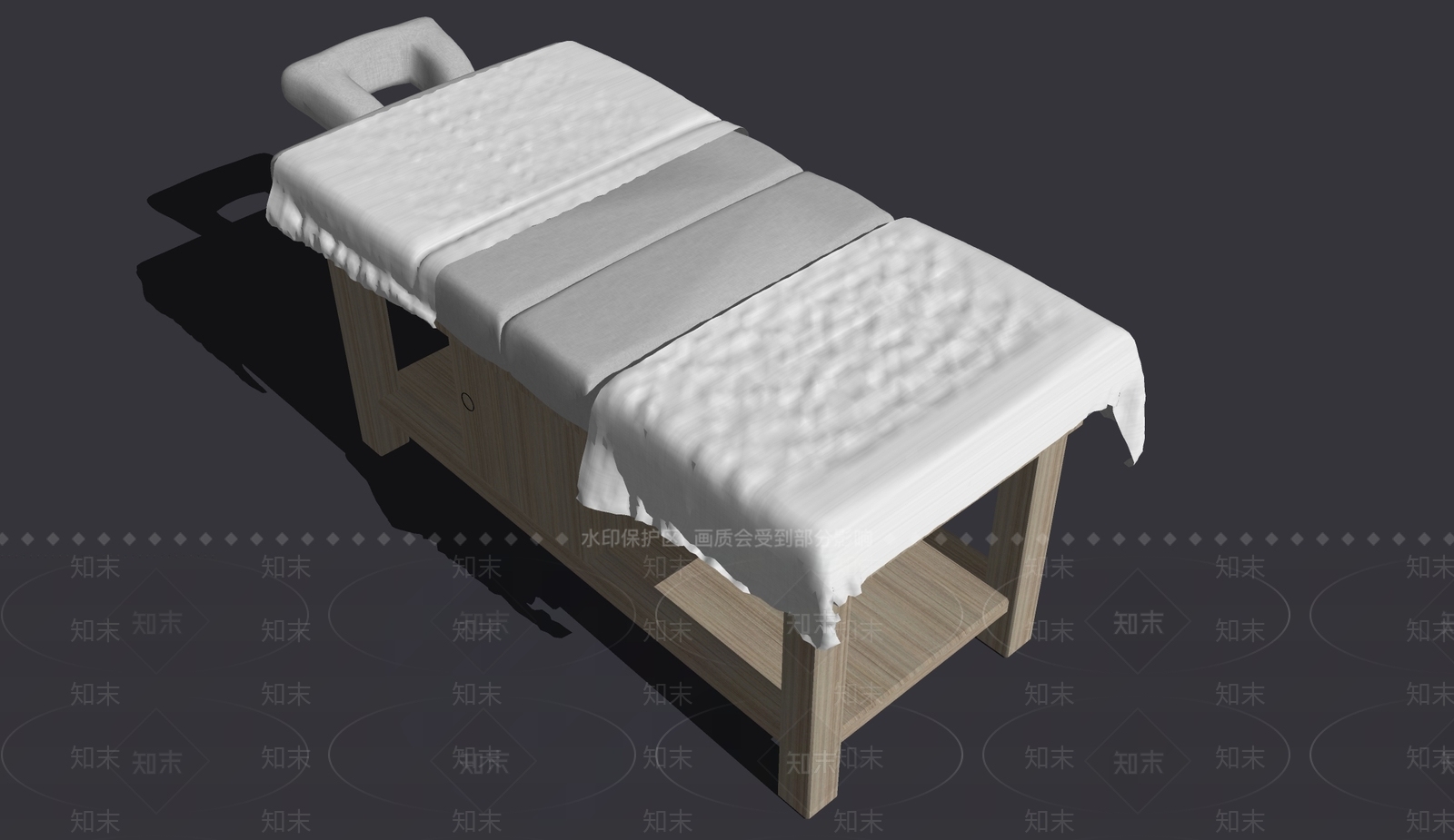 现代单人床SU模型下载【ID:597691118】
