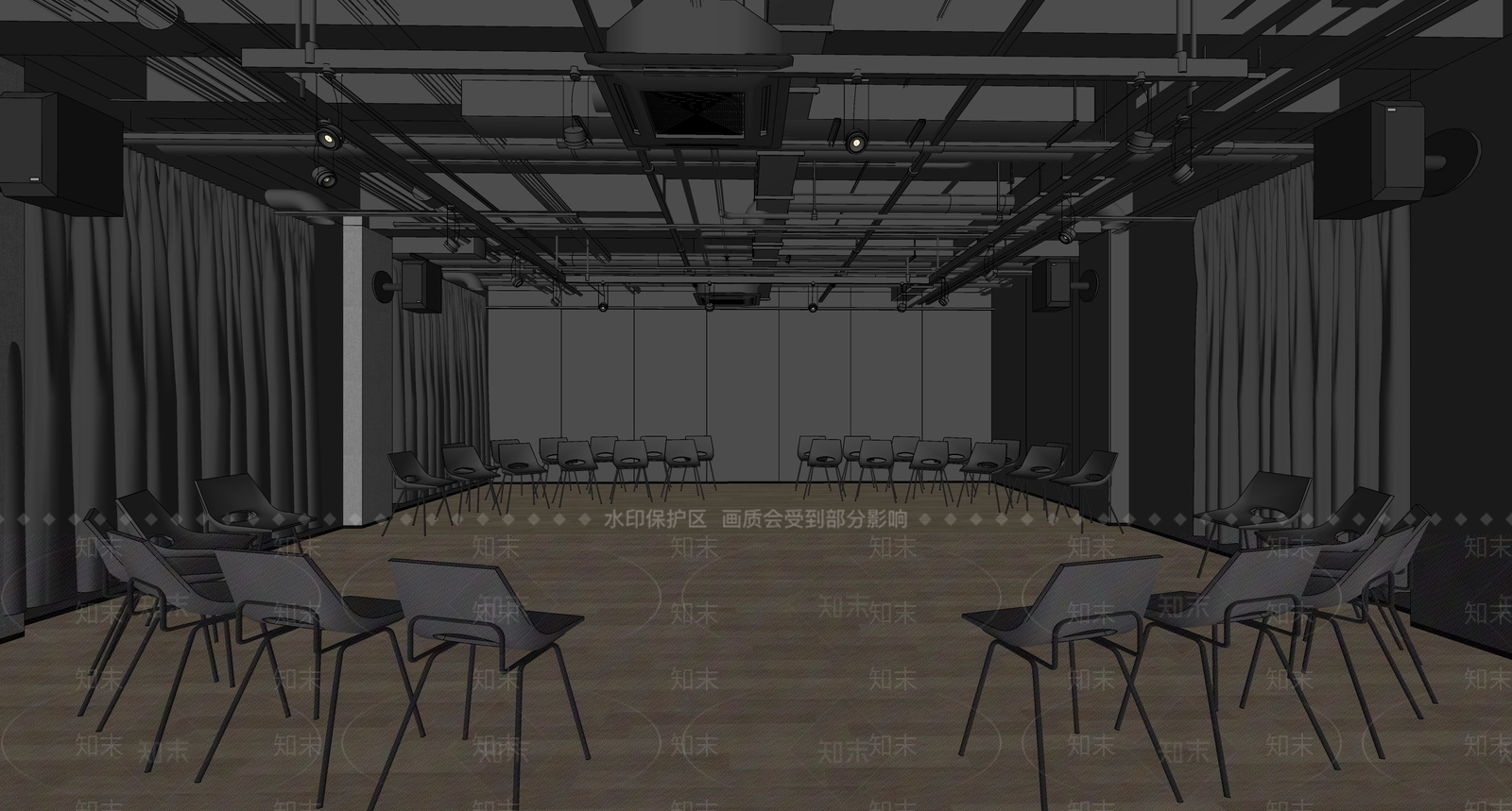 现代剧场SU模型下载【ID:997877477】