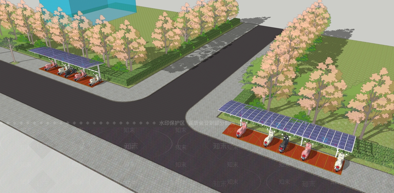 现代道路SU模型下载【ID:497706039】