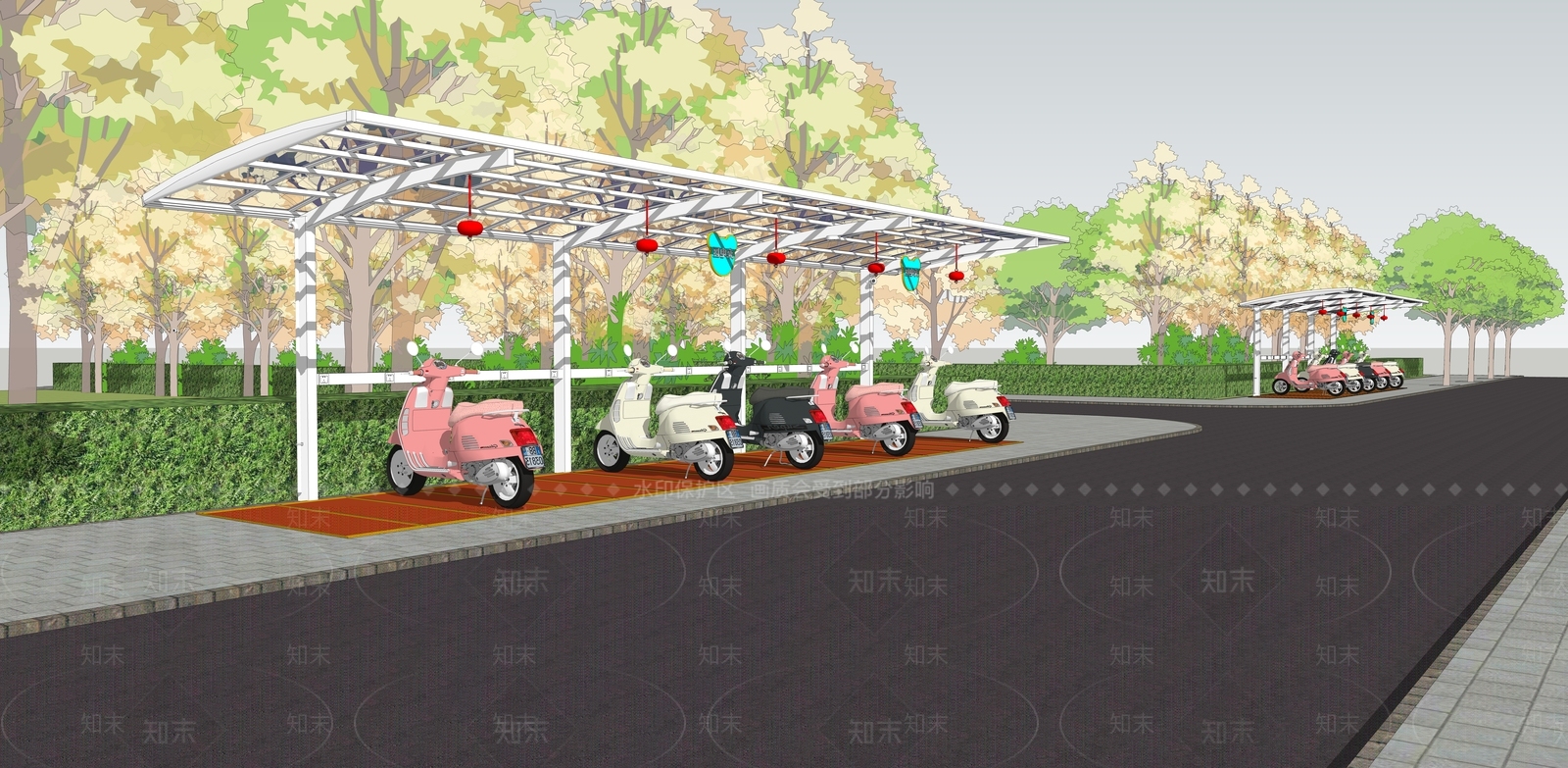 现代道路SU模型下载【ID:497706039】