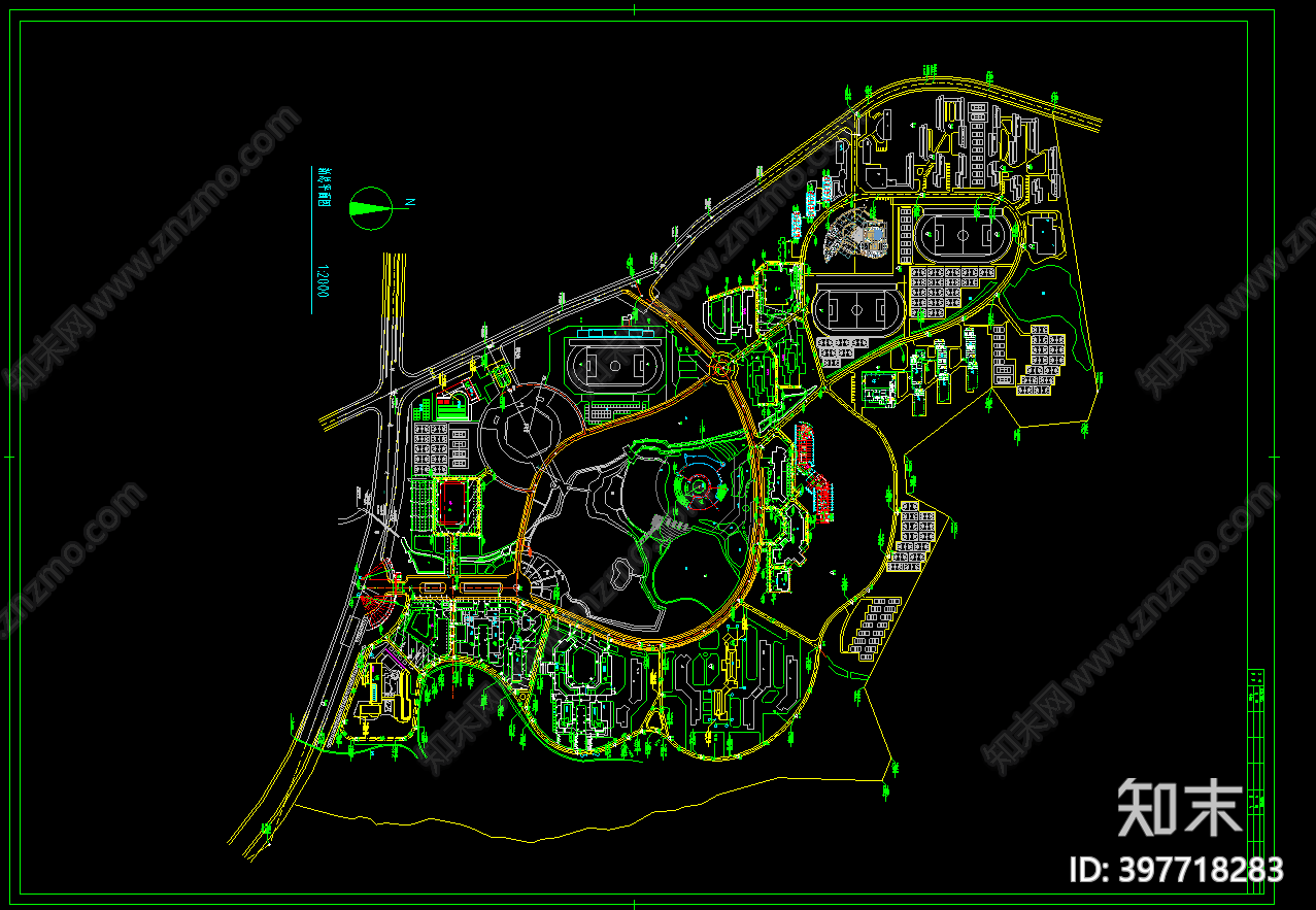 学院cad施工图下载【ID:397718283】