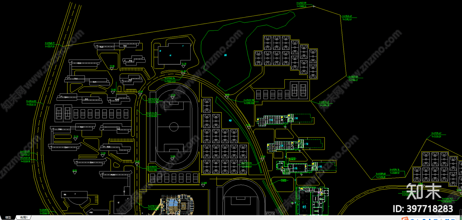 学院cad施工图下载【ID:397718283】