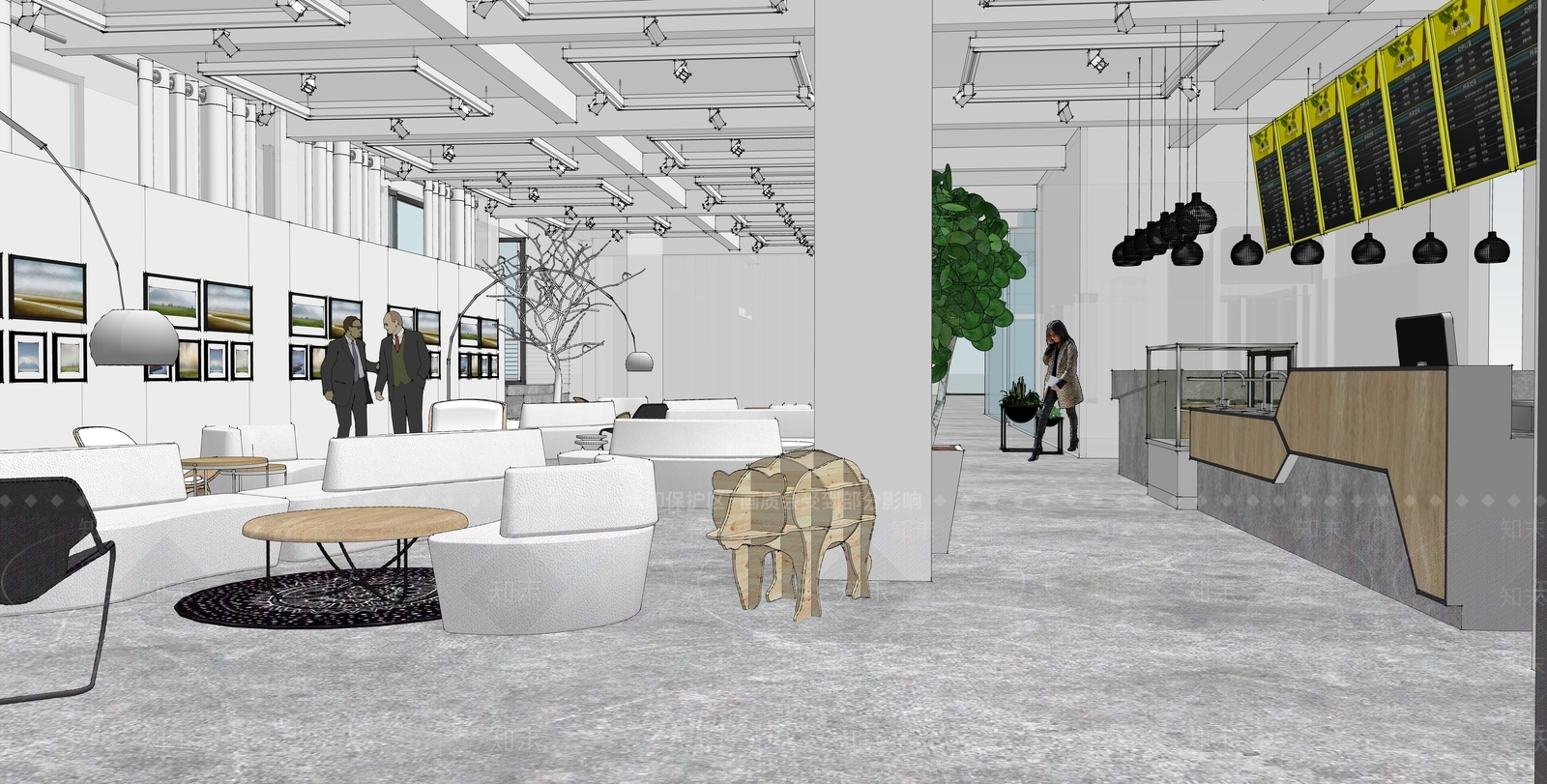 现代工业展厅SU模型下载【ID:897740566】