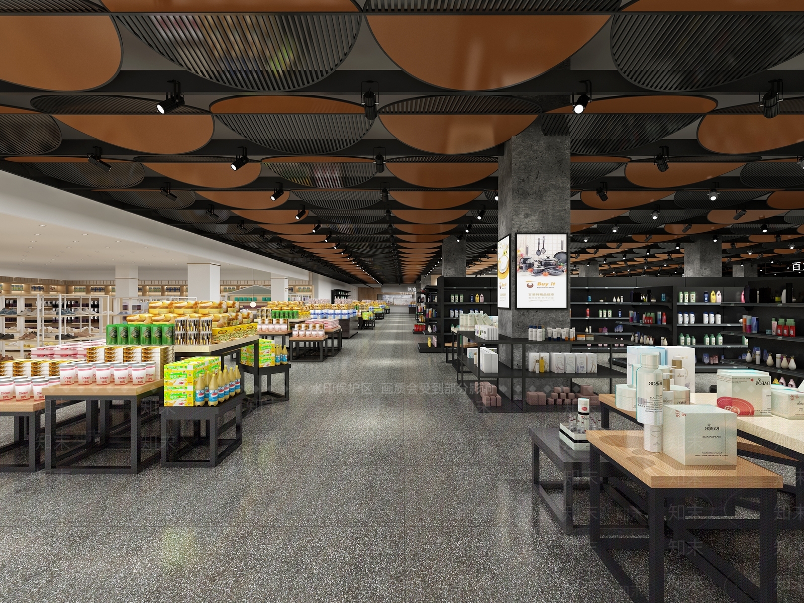 现代超市3D模型下载【ID:597742397】