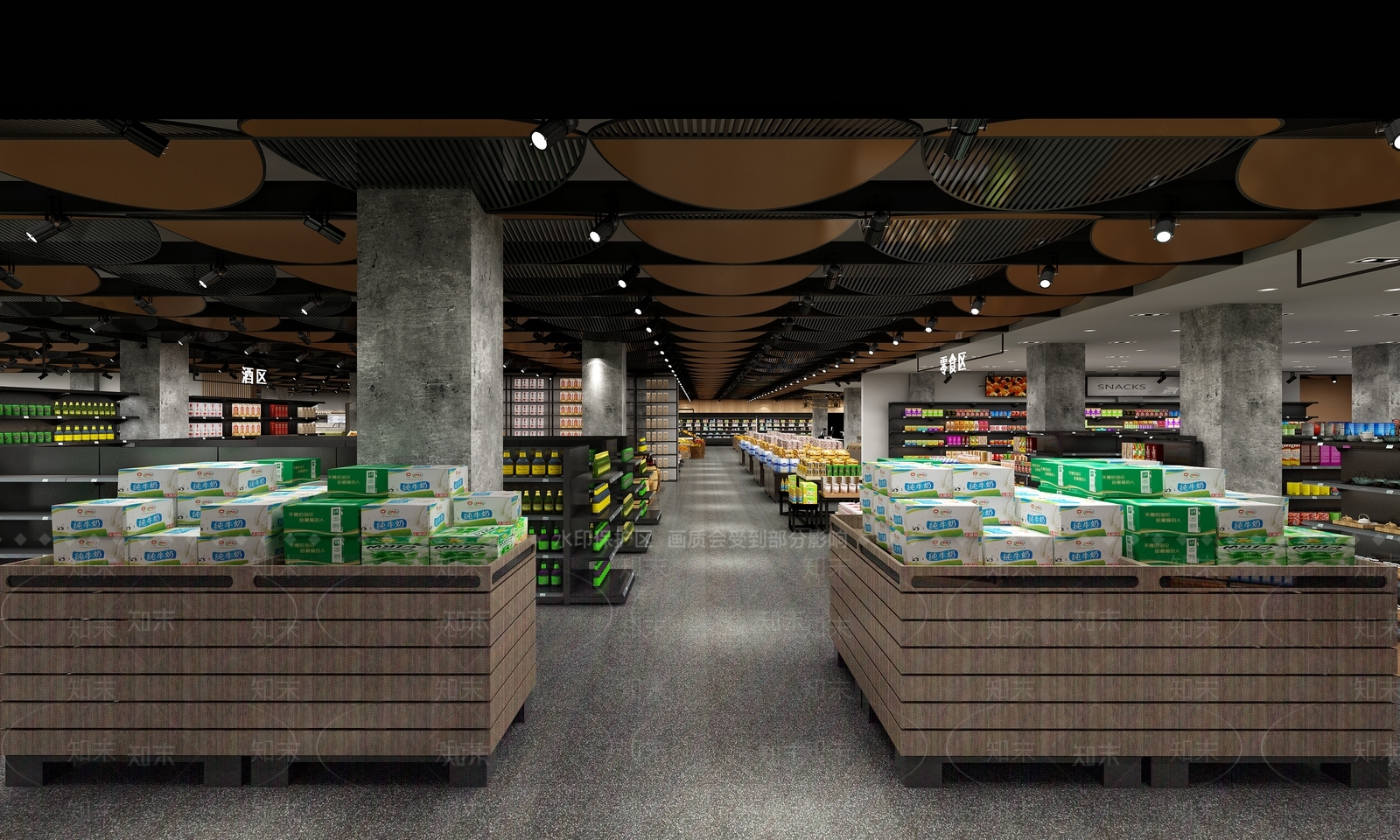 现代超市3D模型下载【ID:597751331】