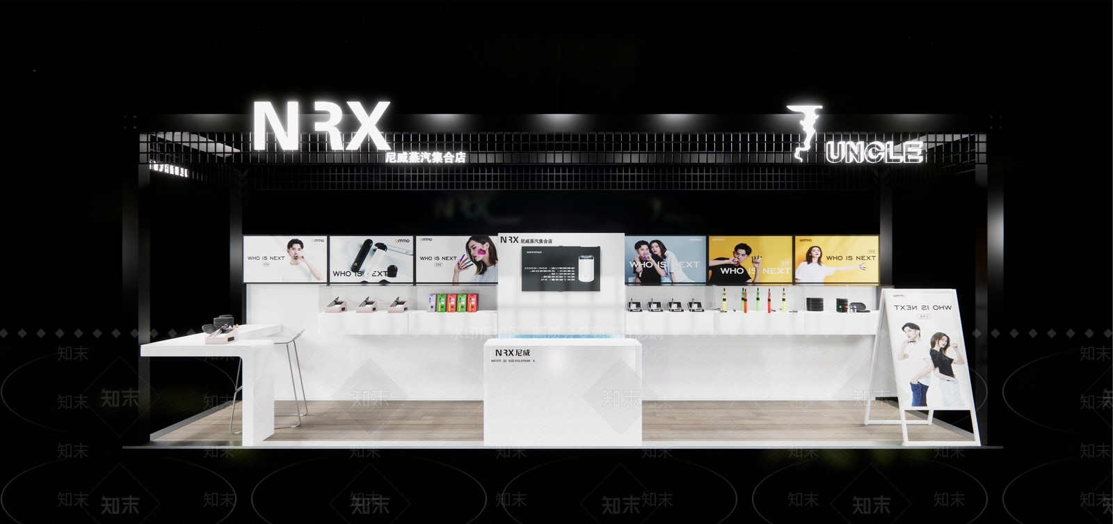 现代电子烟专卖店SU模型下载【ID:197756794】