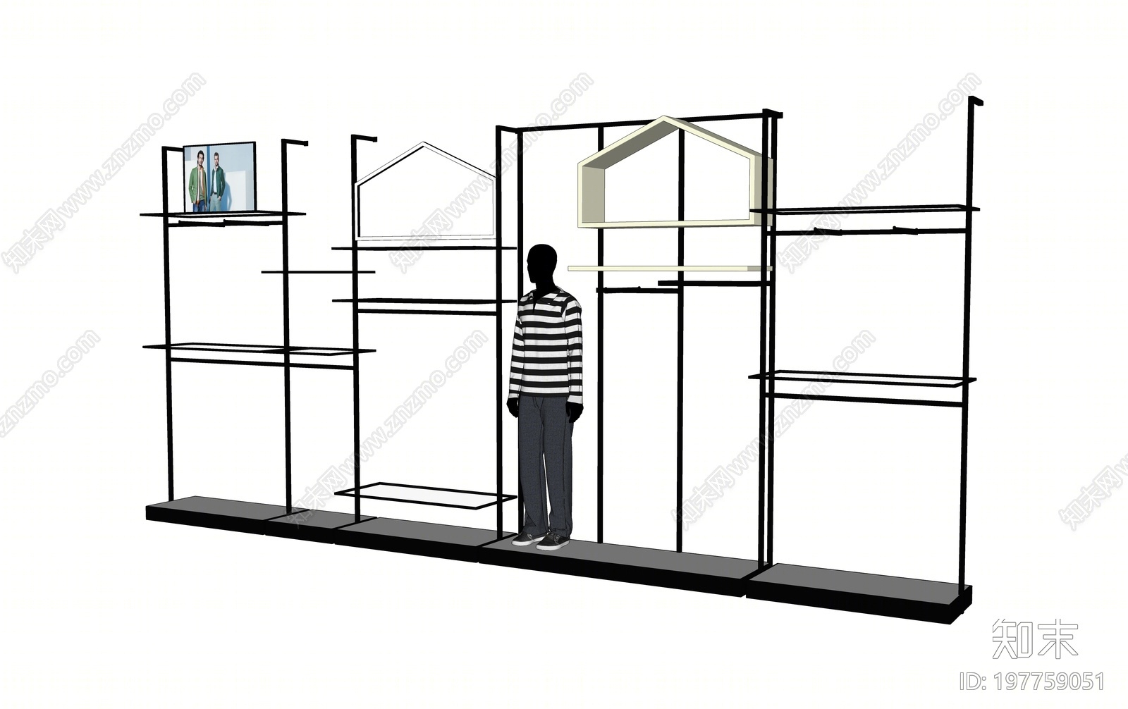 现代展架SU模型下载【ID:197759051】