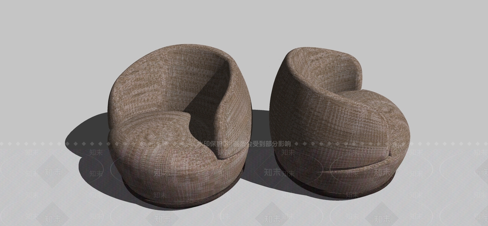 现代休闲椅SU模型下载【ID:997760400】