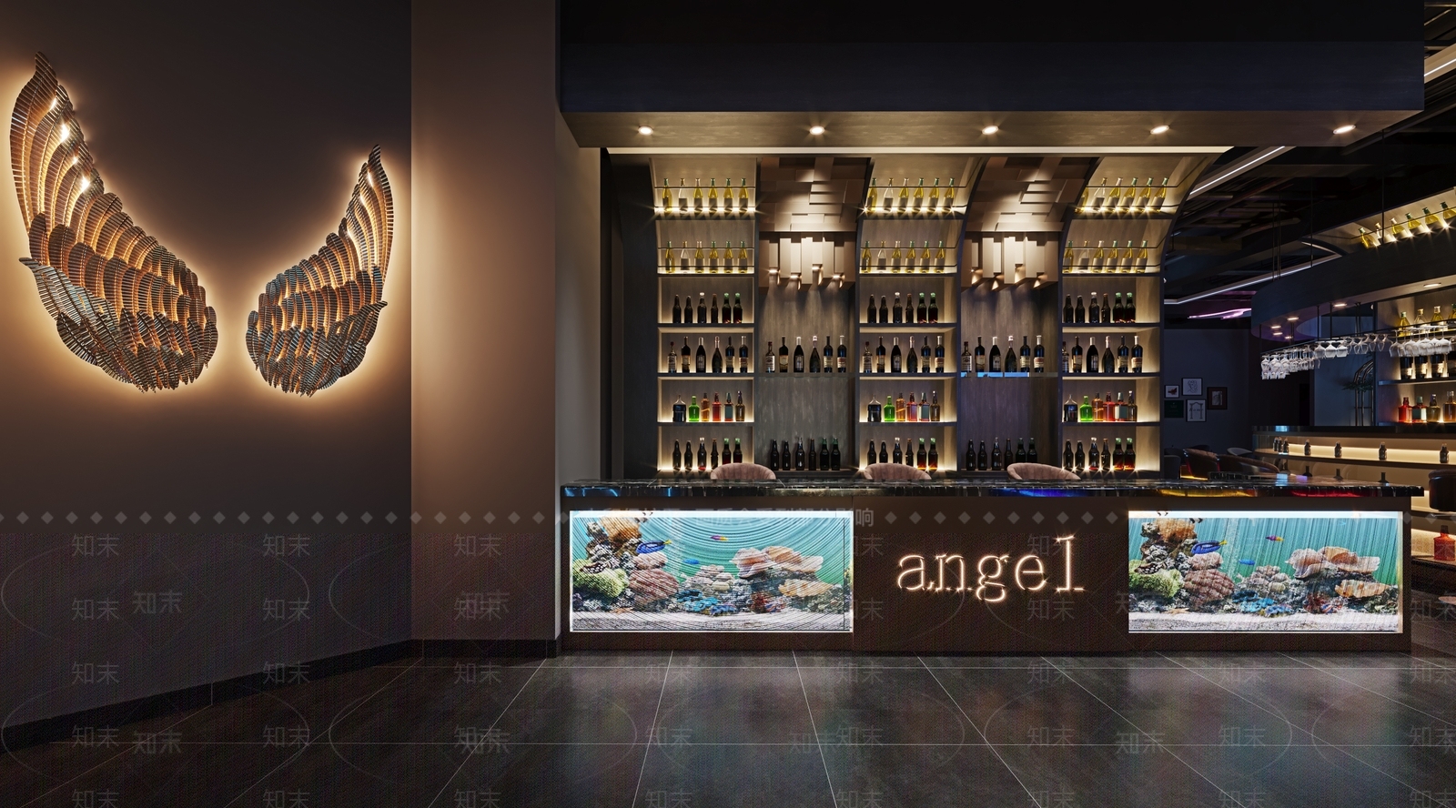 工业风酒吧3D模型下载【ID:497769417】