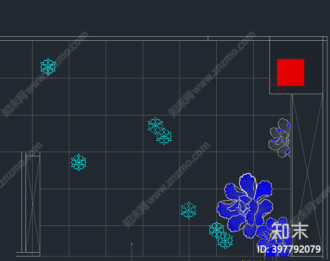 地面拼花cad施工图下载【ID:397792079】