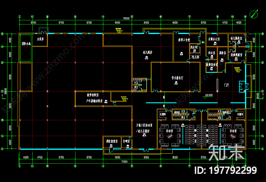 幼儿园施工图下载【ID:197792299】