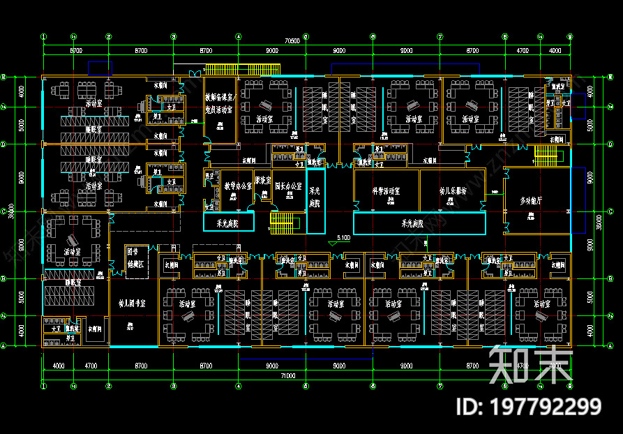 幼儿园施工图下载【ID:197792299】