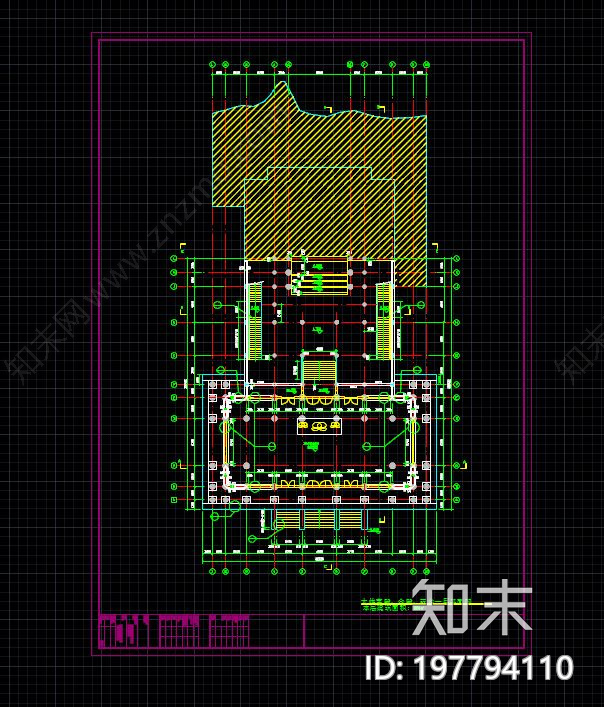 华藏寺大雄宝殿建筑施工图下载【ID:197794110】