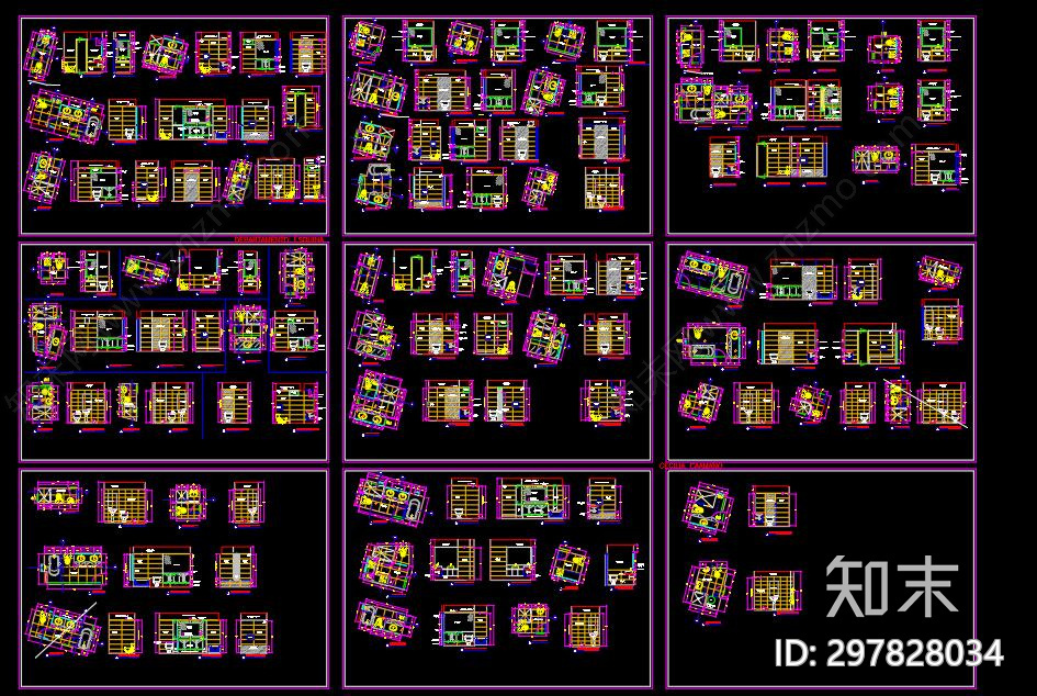 浴室施工图下载【ID:297828034】