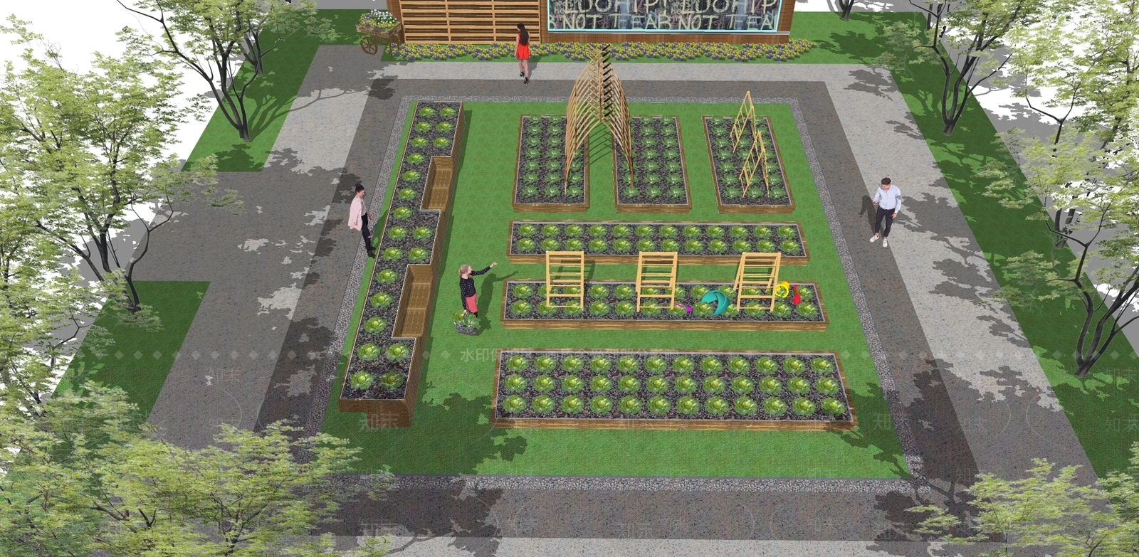 现代蔬菜园SU模型下载【ID:197831824】