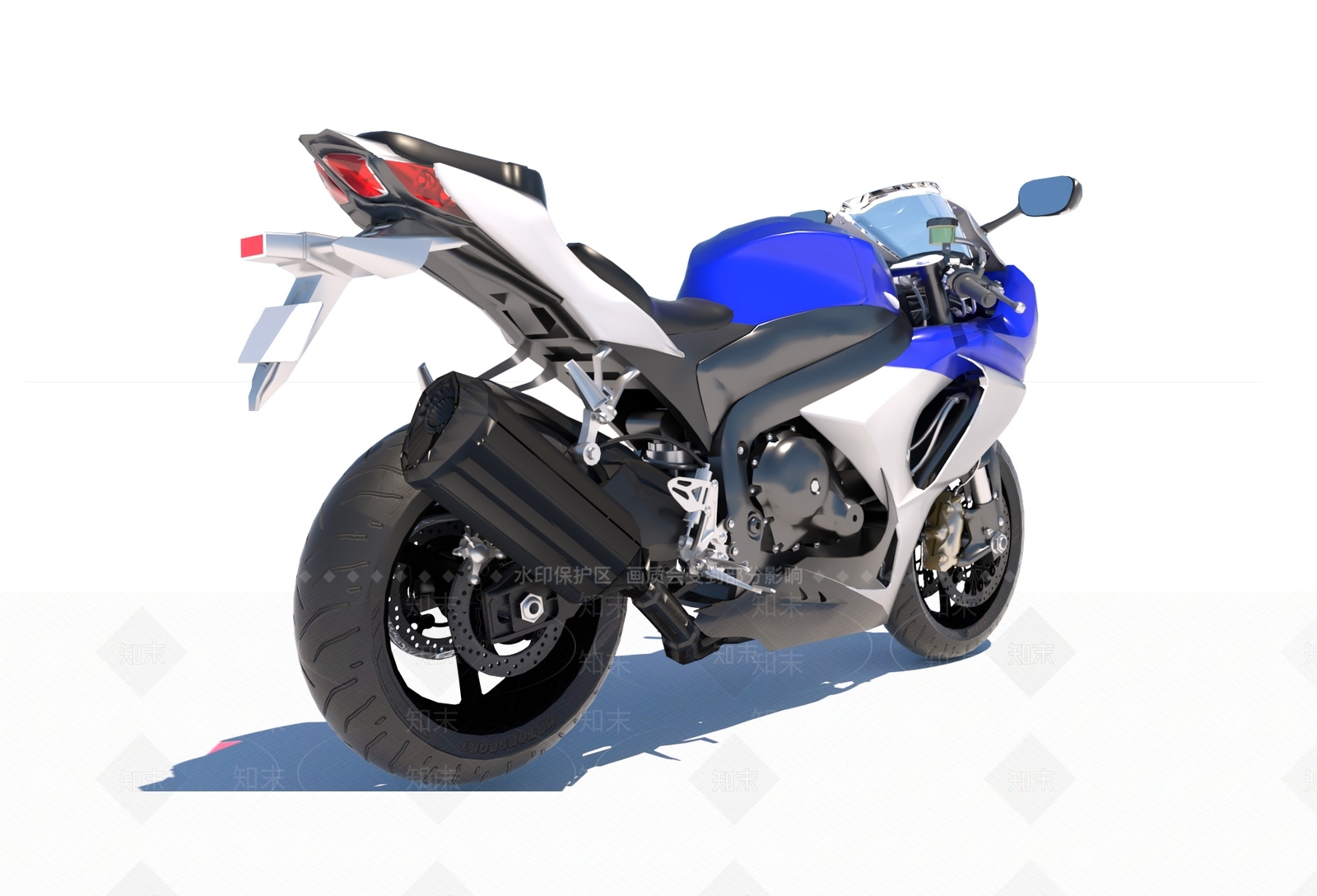 现代摩托车SU模型下载【ID:997838110】