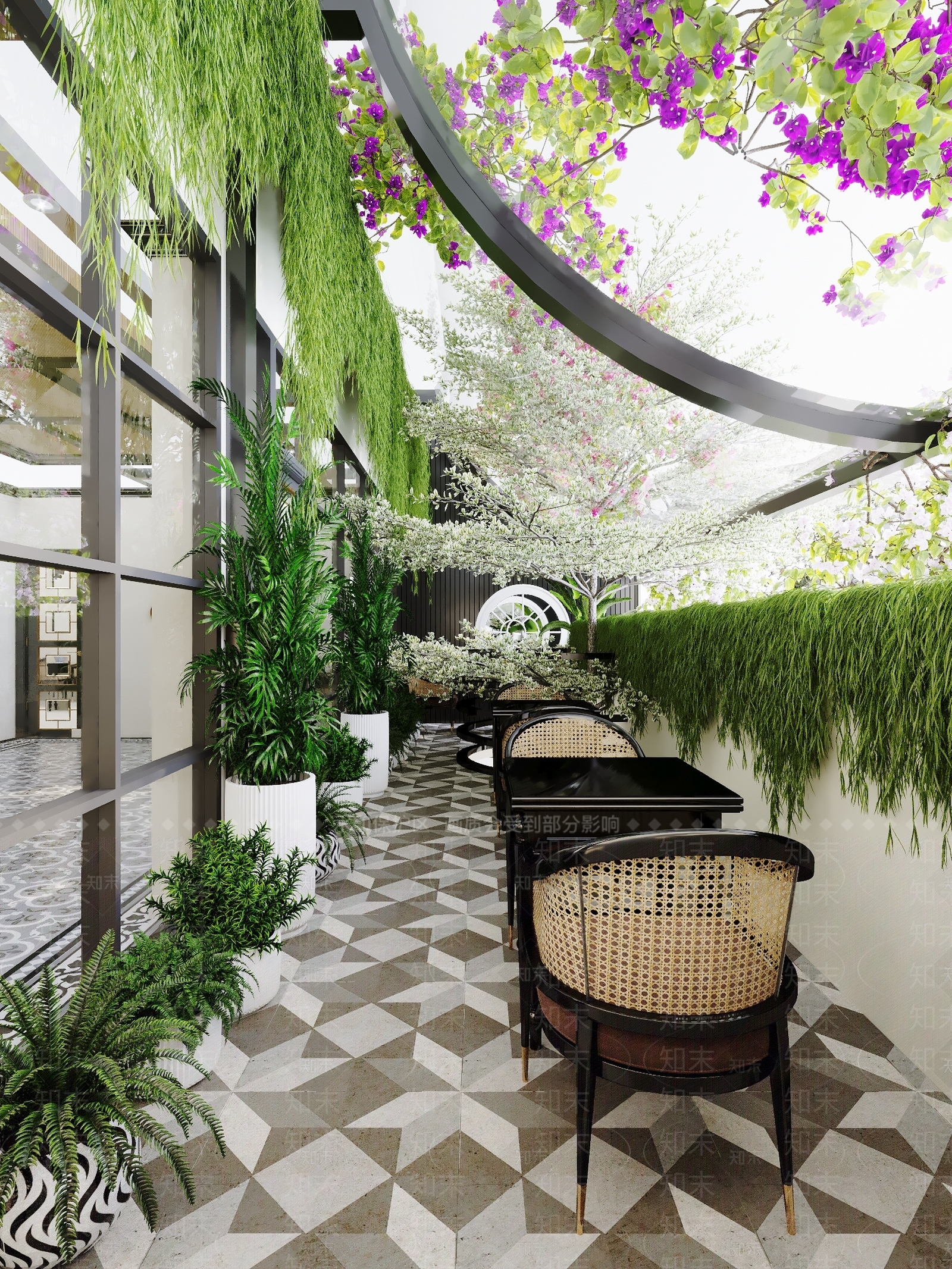 现代别墅阳台3D模型下载【ID:297857280】