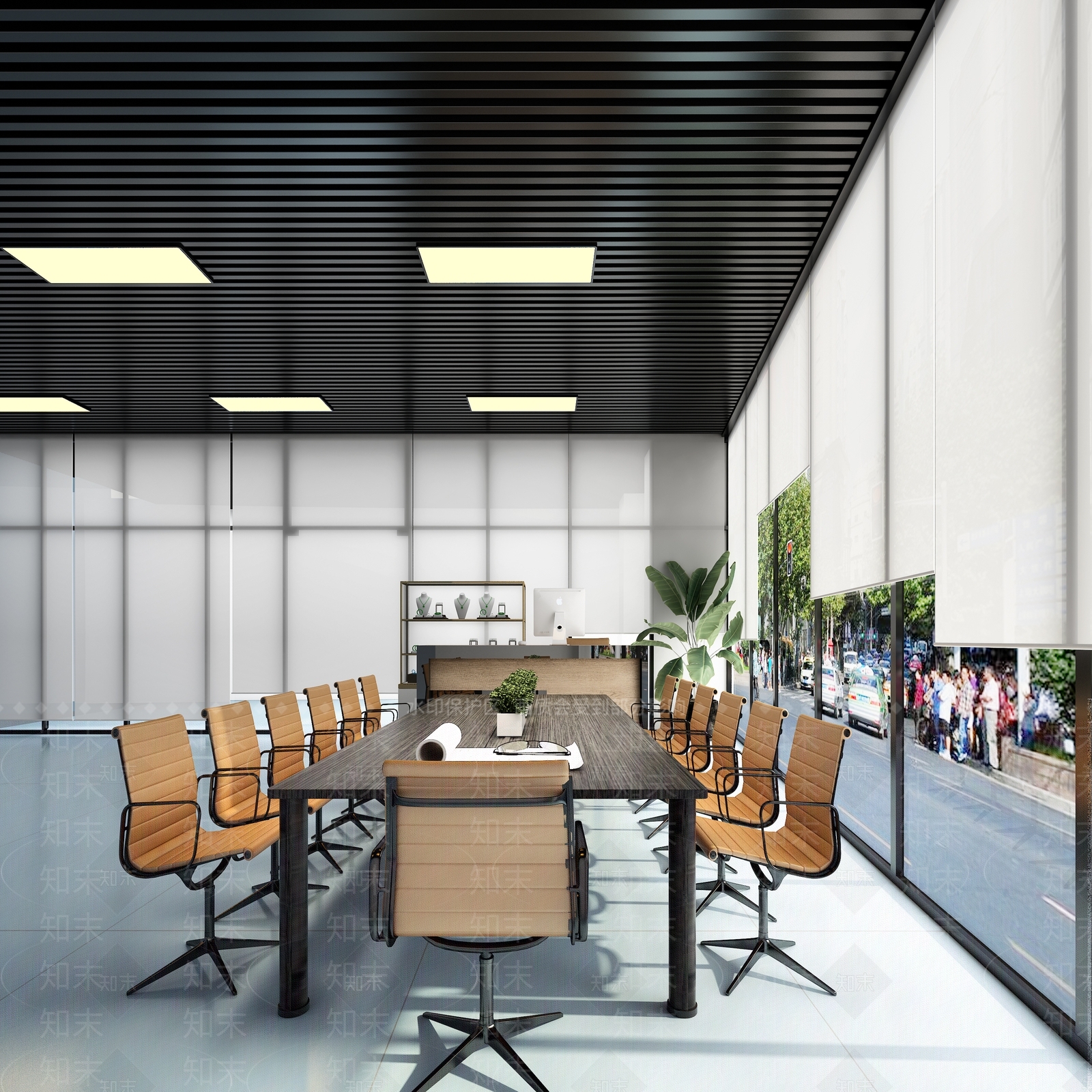 现代银行休息厅3D模型下载【ID:297863889】