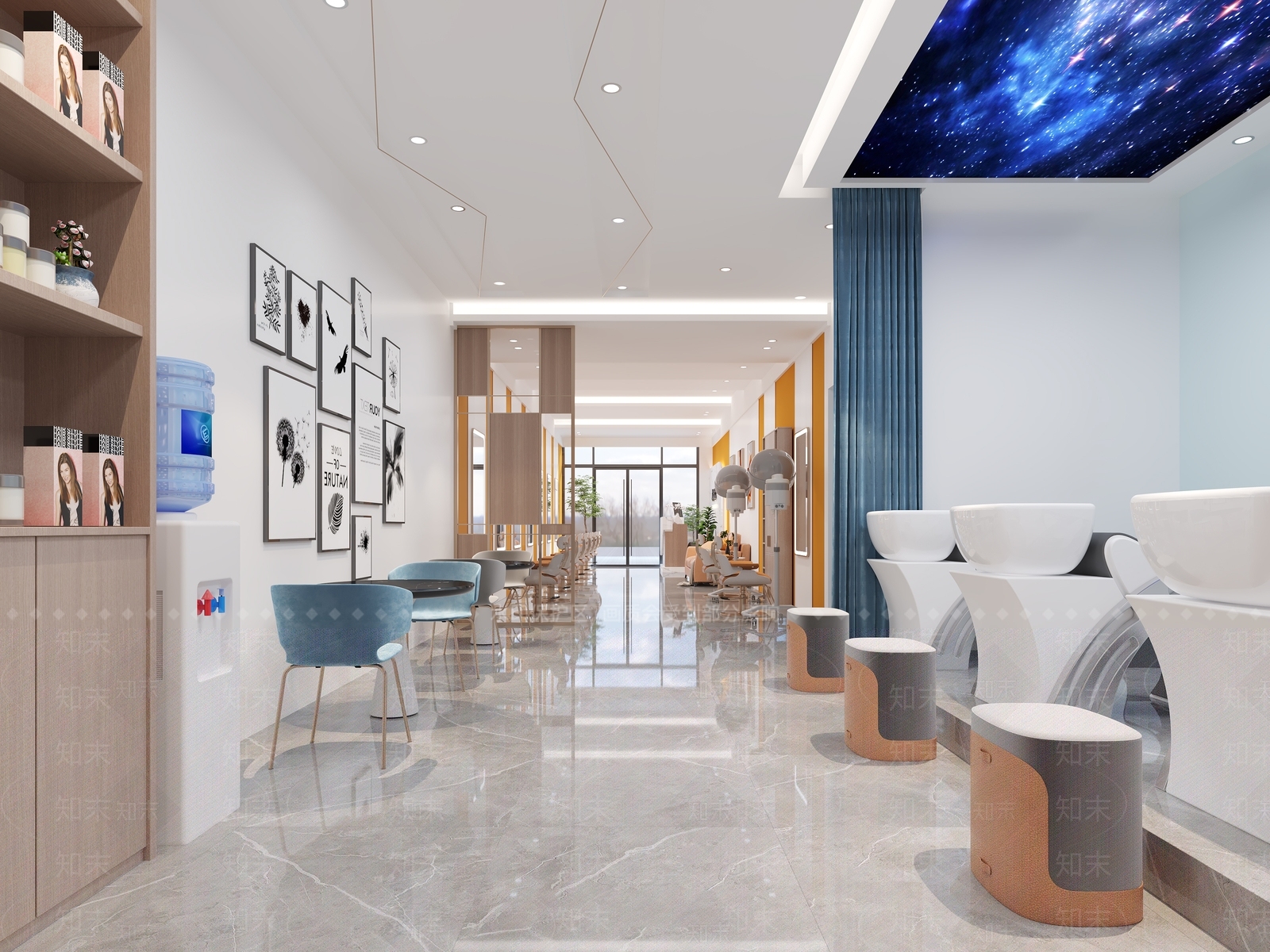 现代美发店3D模型下载【ID:997865530】