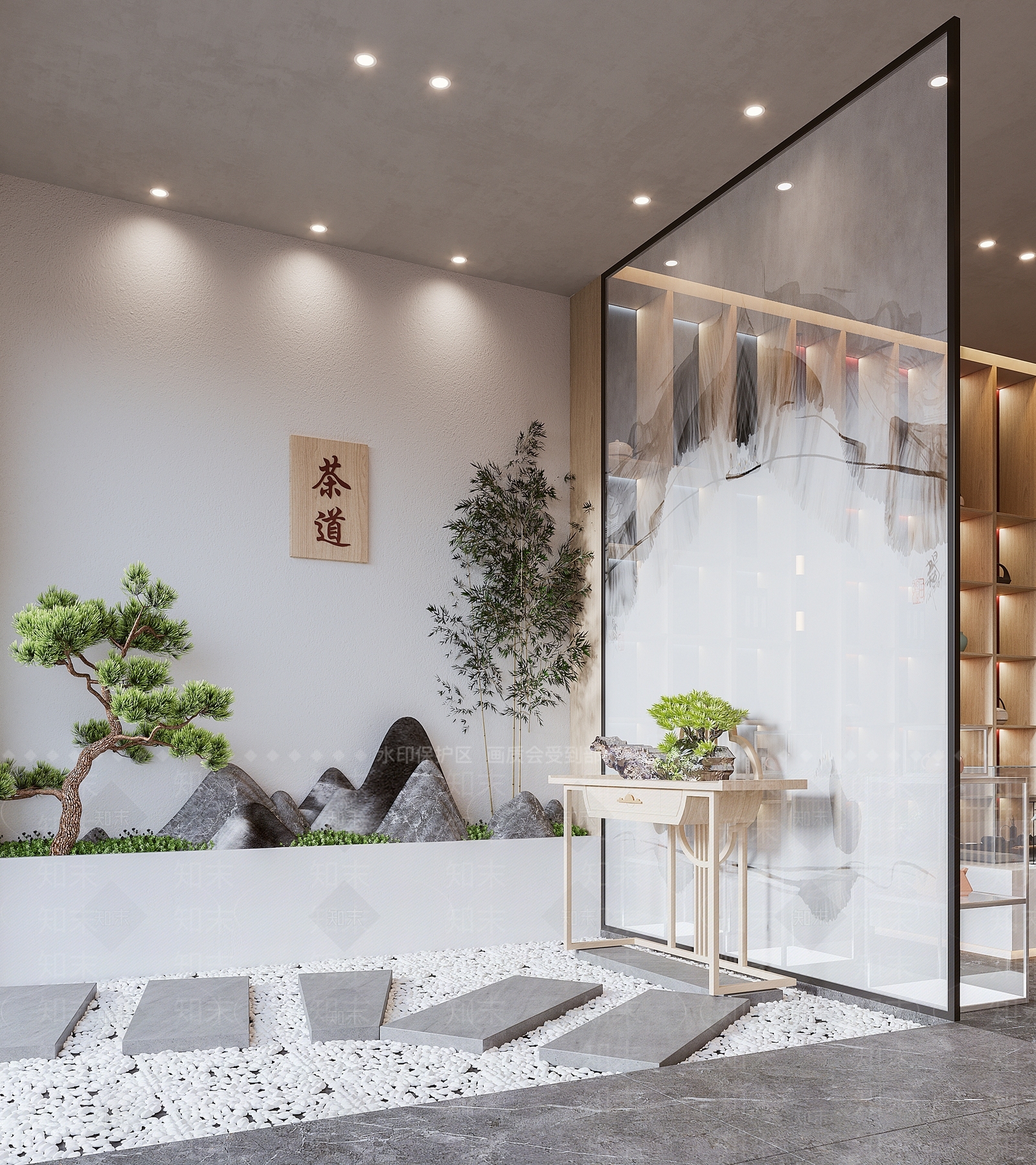 新中式茶馆3D模型下载【ID:497871132】