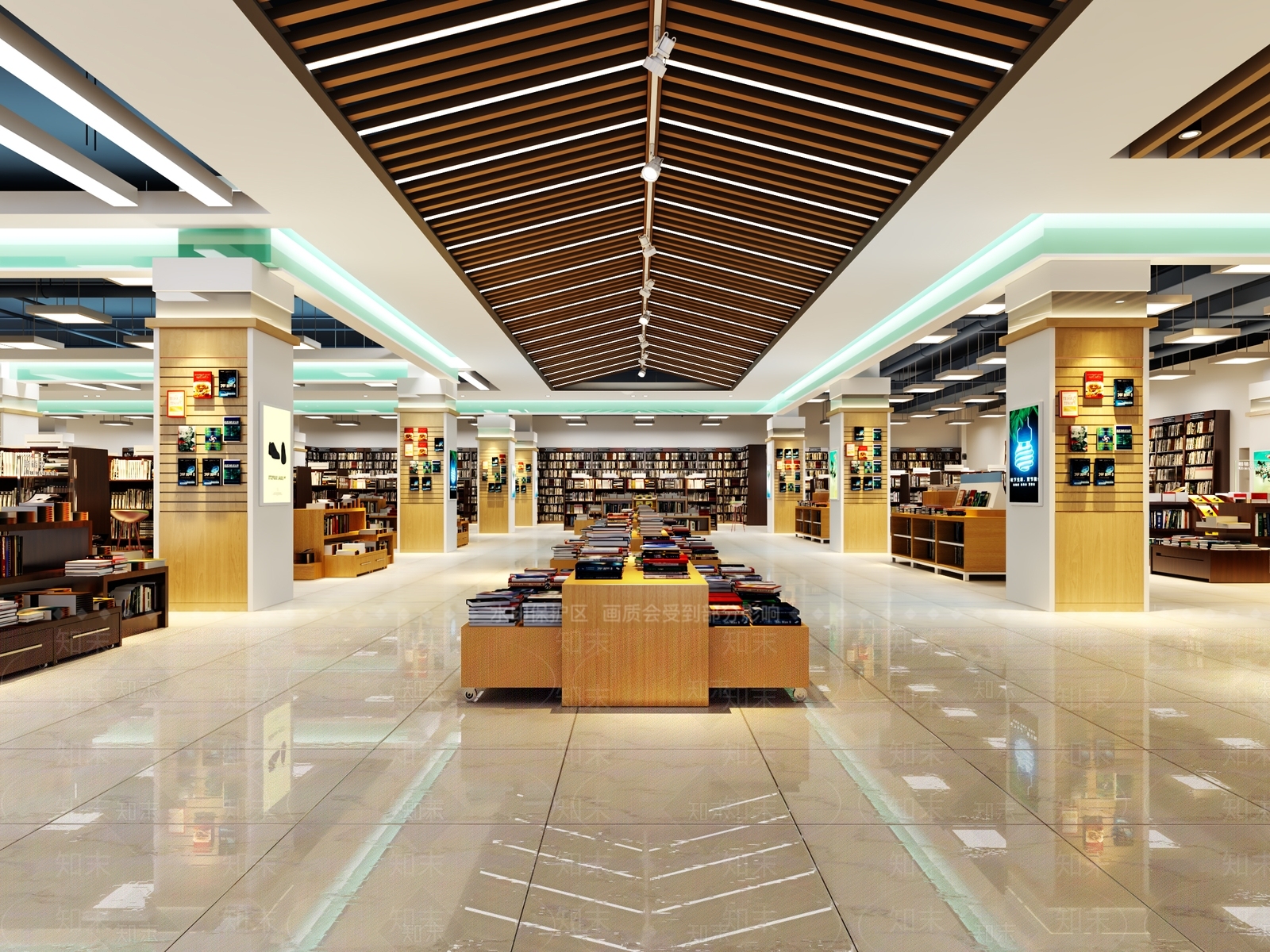现代书店3D模型下载【ID:797885934】